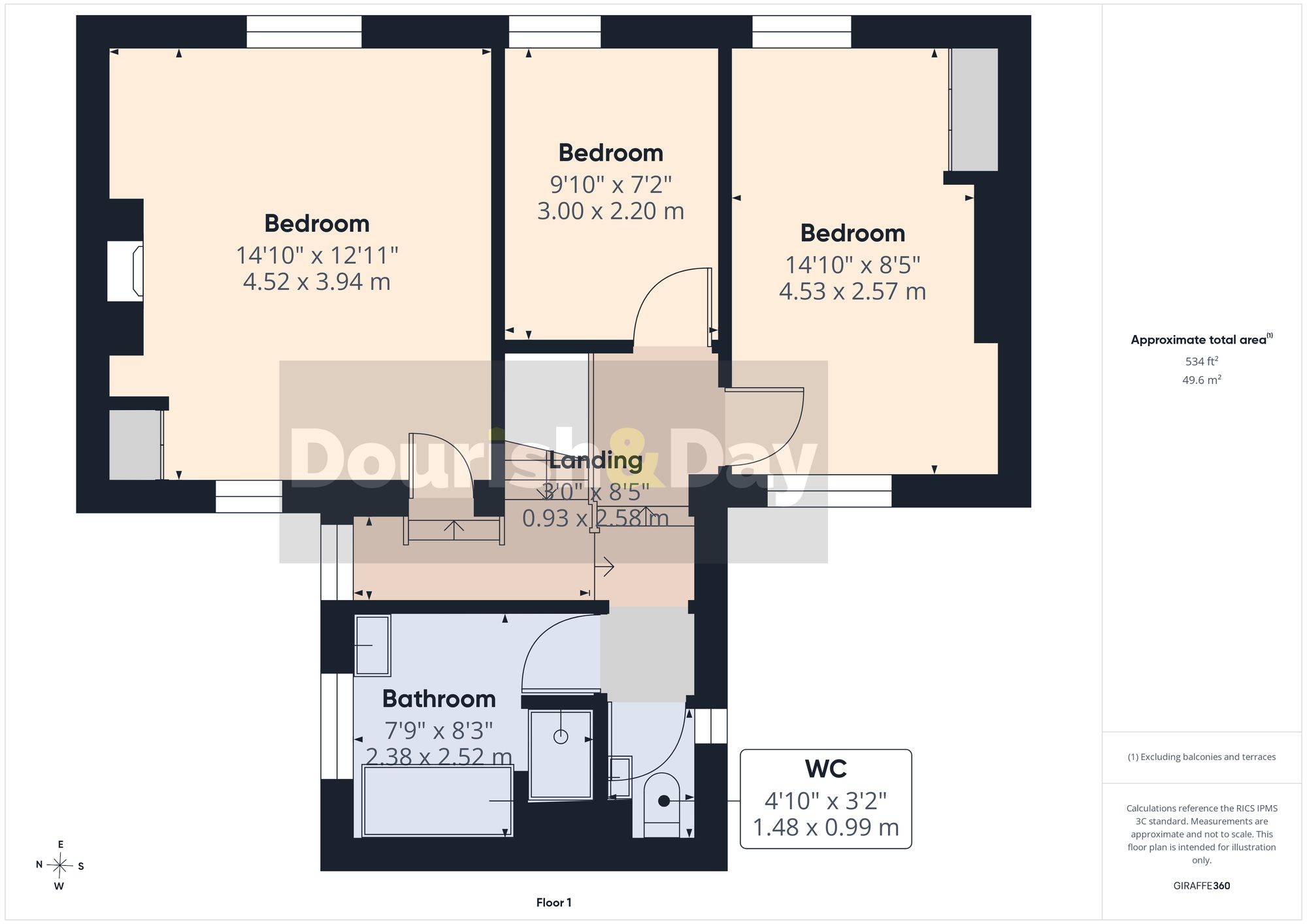 3 bed semi-detached house for sale in Barn Bank Lane, Hyde Lea, Stafford, ST18 - Property floorplan