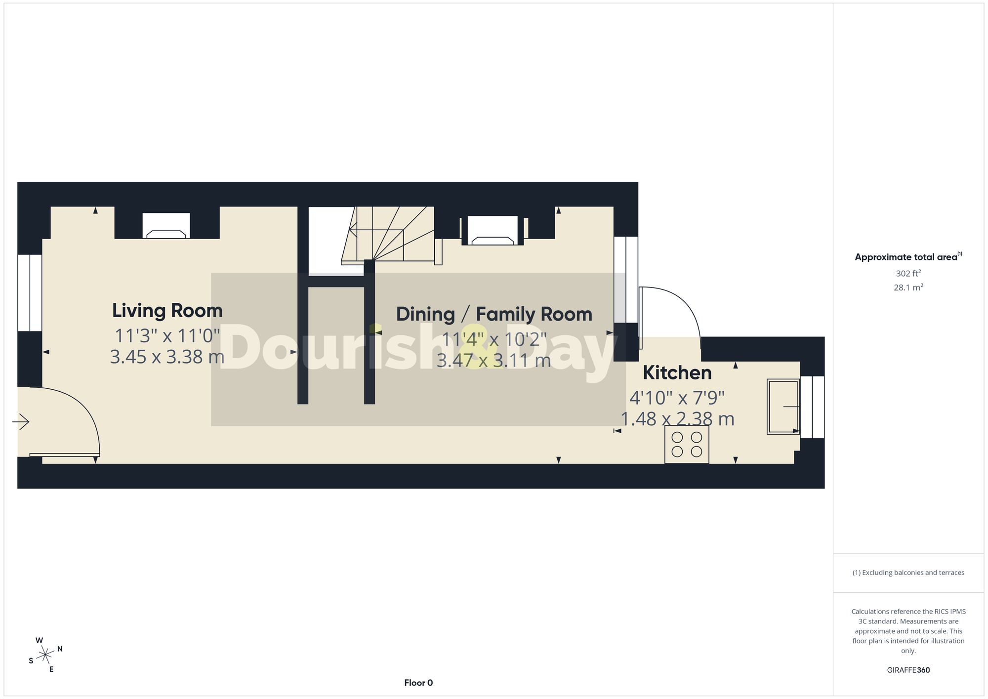 2 bed terraced house for sale in Victoria Terrace, Stafford, ST16 - Property floorplan