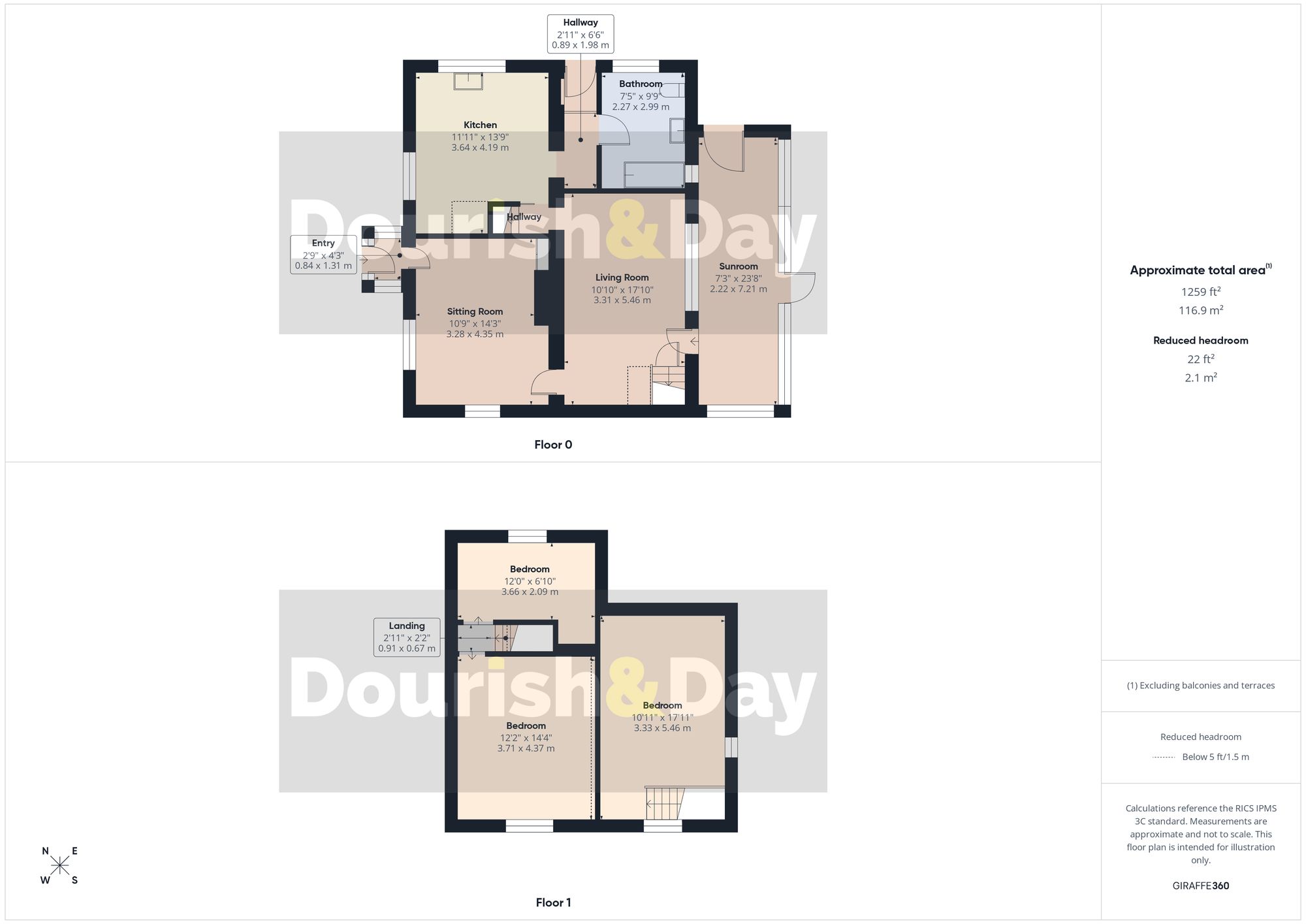 3 bed detached house for sale in Bickley Moss, Whitchurch, SY13 - Property floorplan