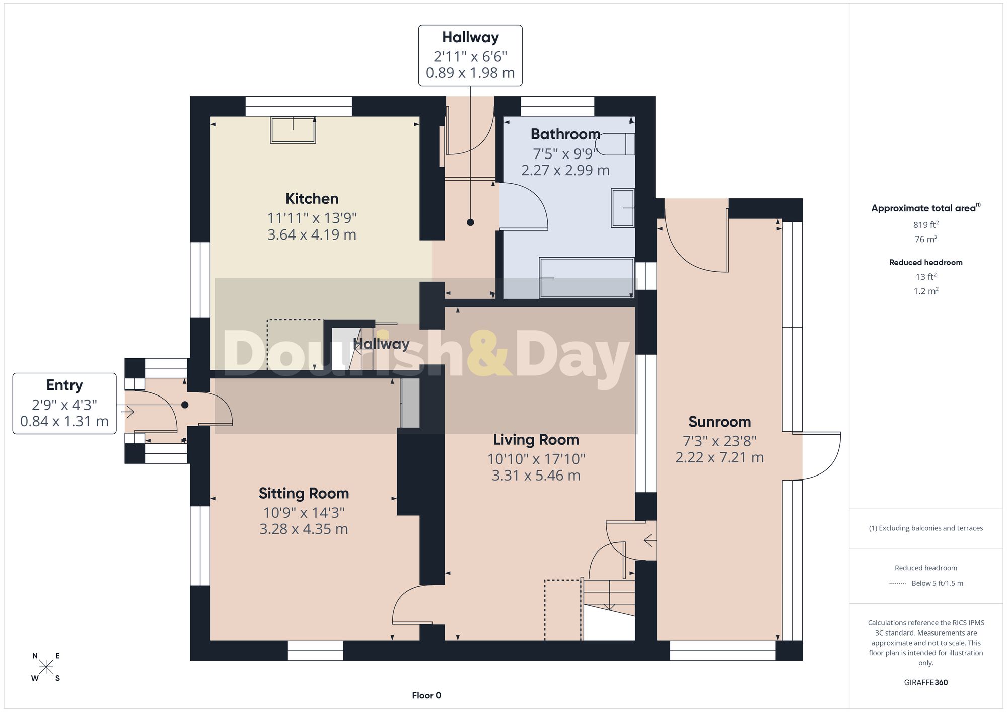 3 bed detached house for sale in Bickley Moss, Whitchurch, SY13 - Property floorplan