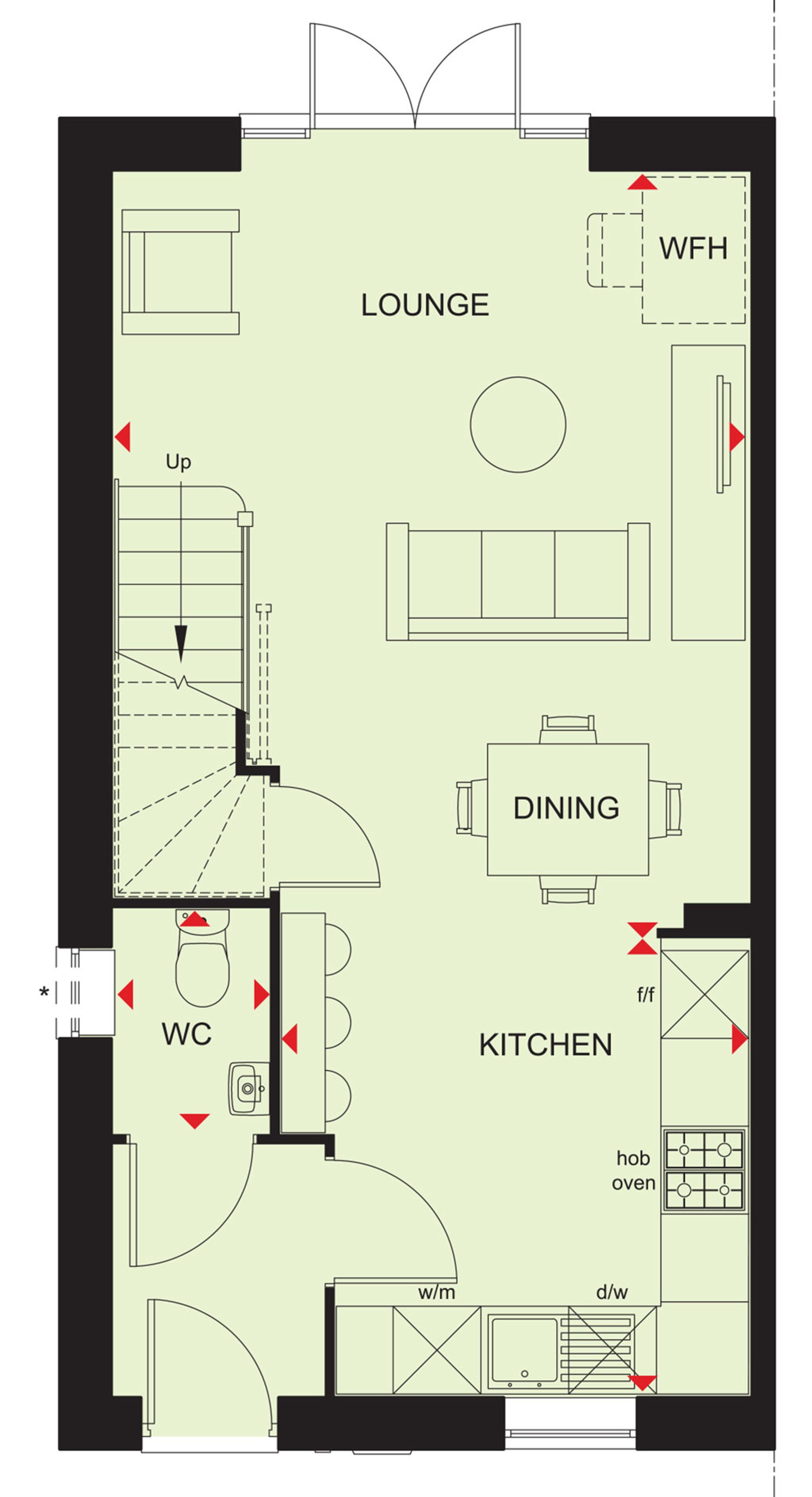 2 bed end of terrace house for sale in Talbot Place, Tilstock Road, SY13 - Property floorplan