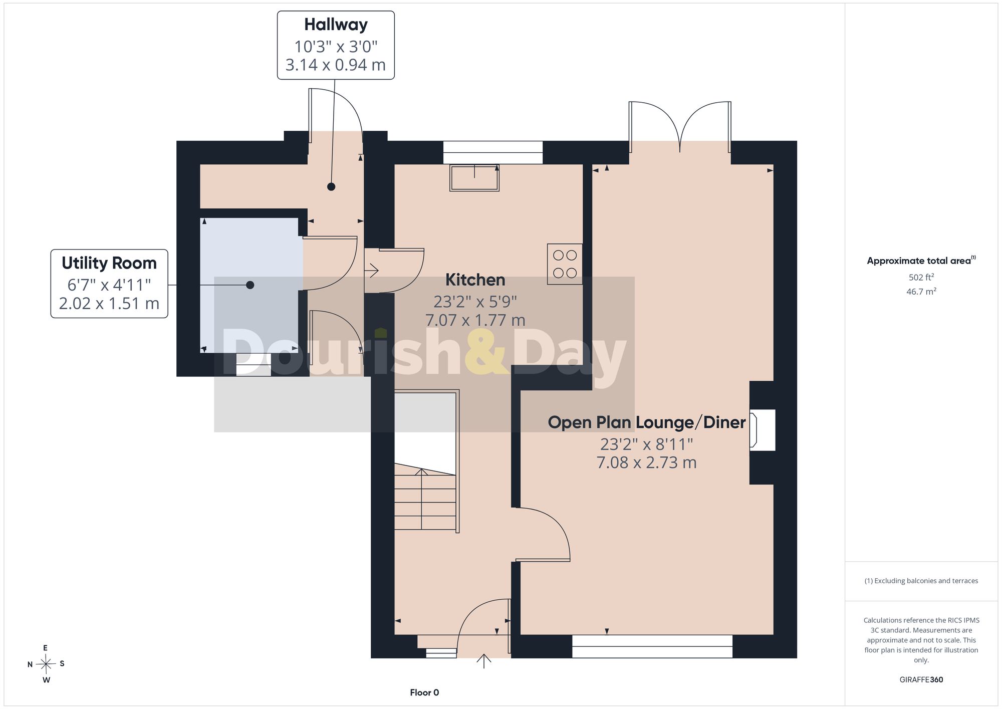 3 bed semi-detached house for sale in Cronkinson Avenue, Nantwich, CW5 - Property floorplan