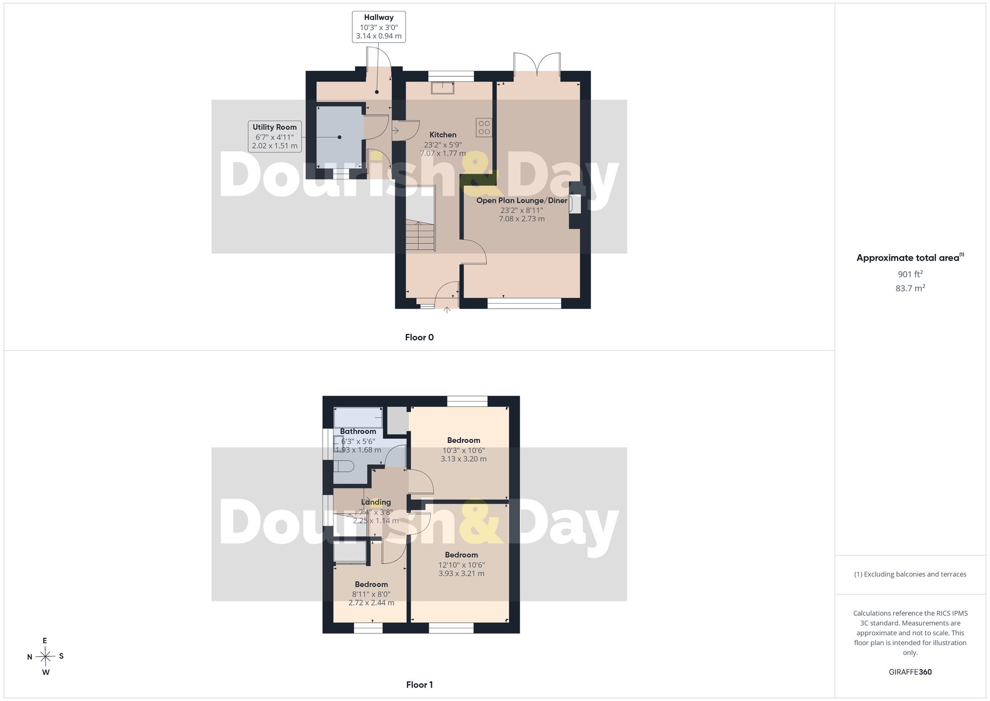3 bed semi-detached house for sale in Cronkinson Avenue, Nantwich, CW5 - Property floorplan