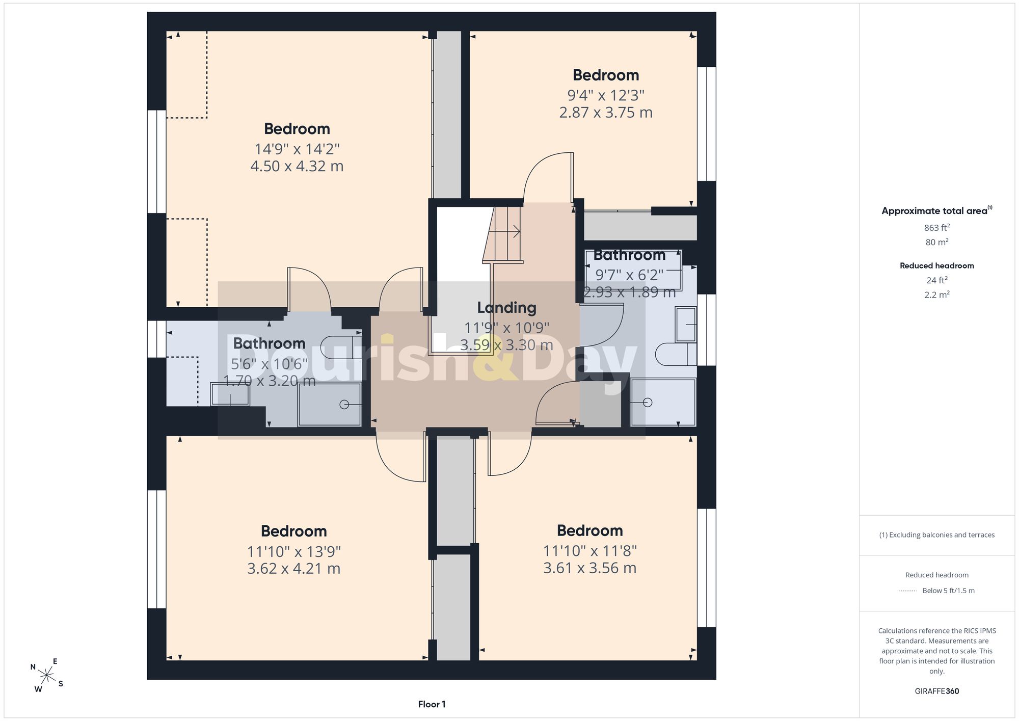 4 bed detached house for sale in Holyrood Close, Stafford, ST18 - Property floorplan