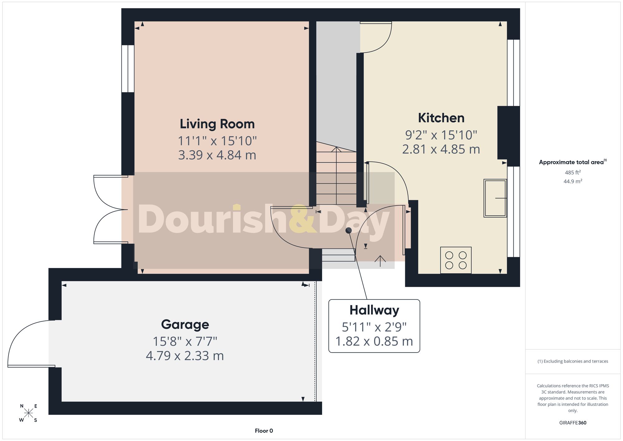 3 bed semi-detached house for sale in Wulfric Close, Penkridge, ST19 - Property floorplan