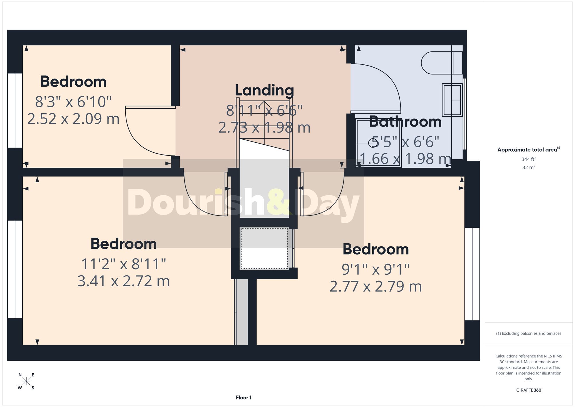 3 bed semi-detached house for sale in Wulfric Close, Penkridge, ST19 - Property floorplan