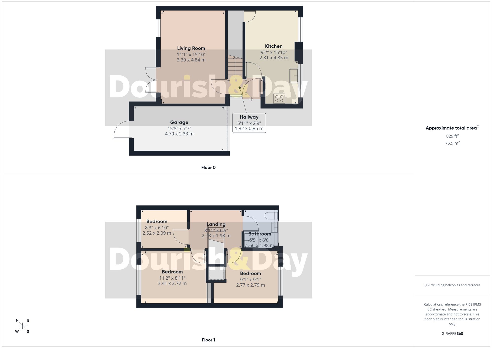 3 bed semi-detached house for sale in Wulfric Close, Penkridge, ST19 - Property floorplan