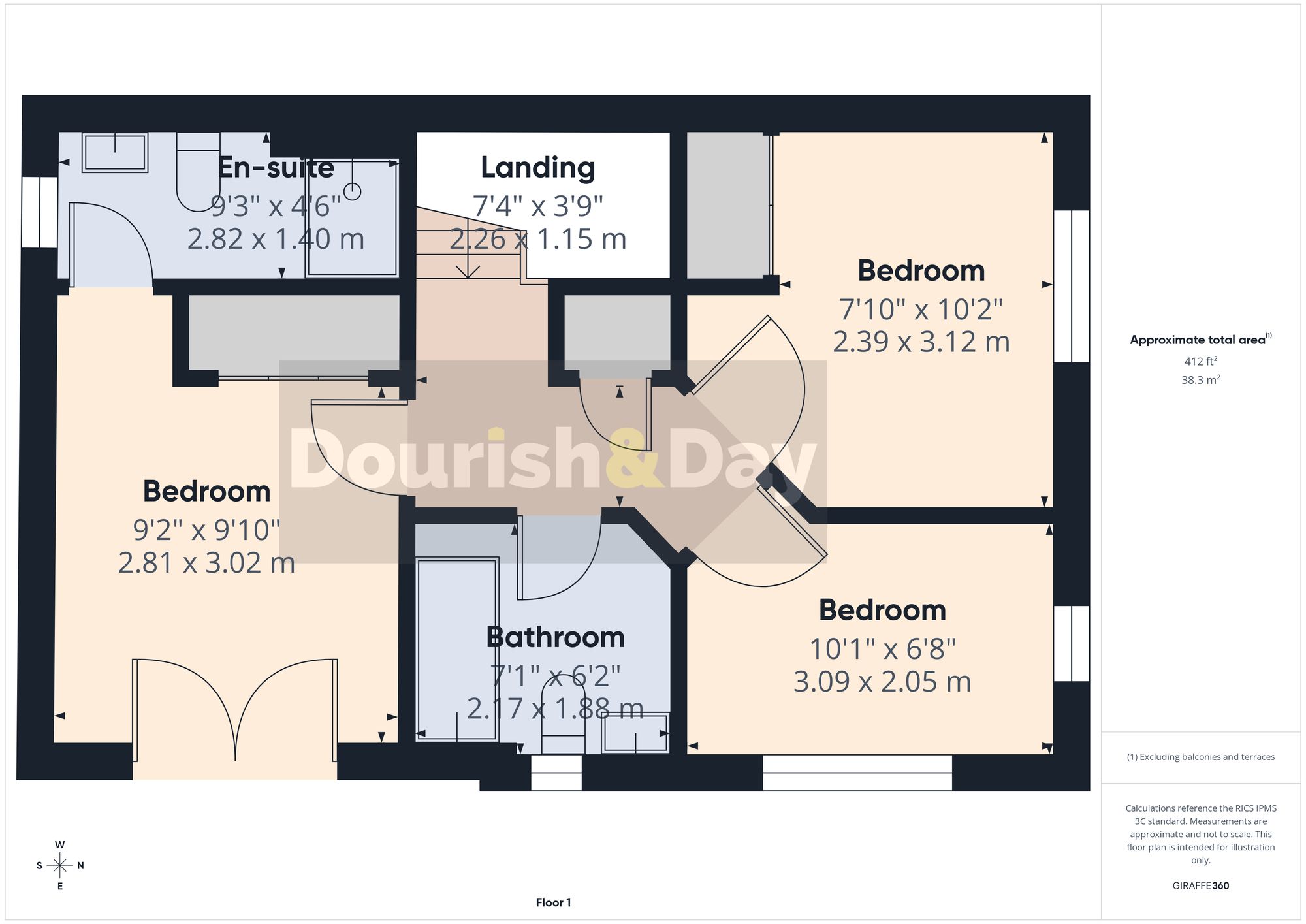 3 bed detached house for sale in Allium Road, Stafford, ST17 - Property floorplan