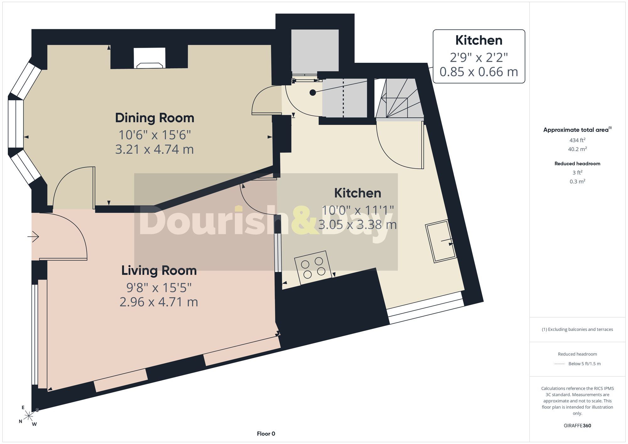 4 bed terraced house for sale in Main Road, Little Haywood, ST18 - Property floorplan