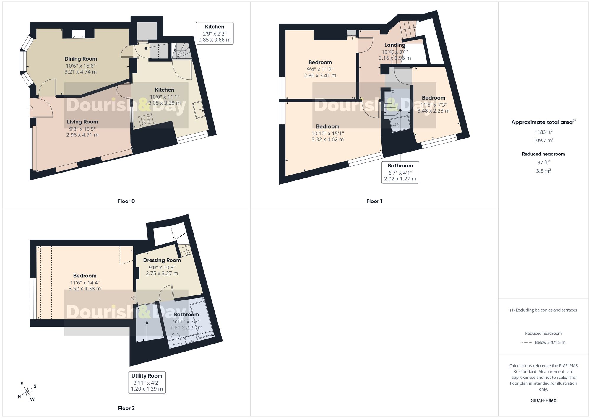 4 bed terraced house for sale in Main Road, Little Haywood, ST18 - Property floorplan