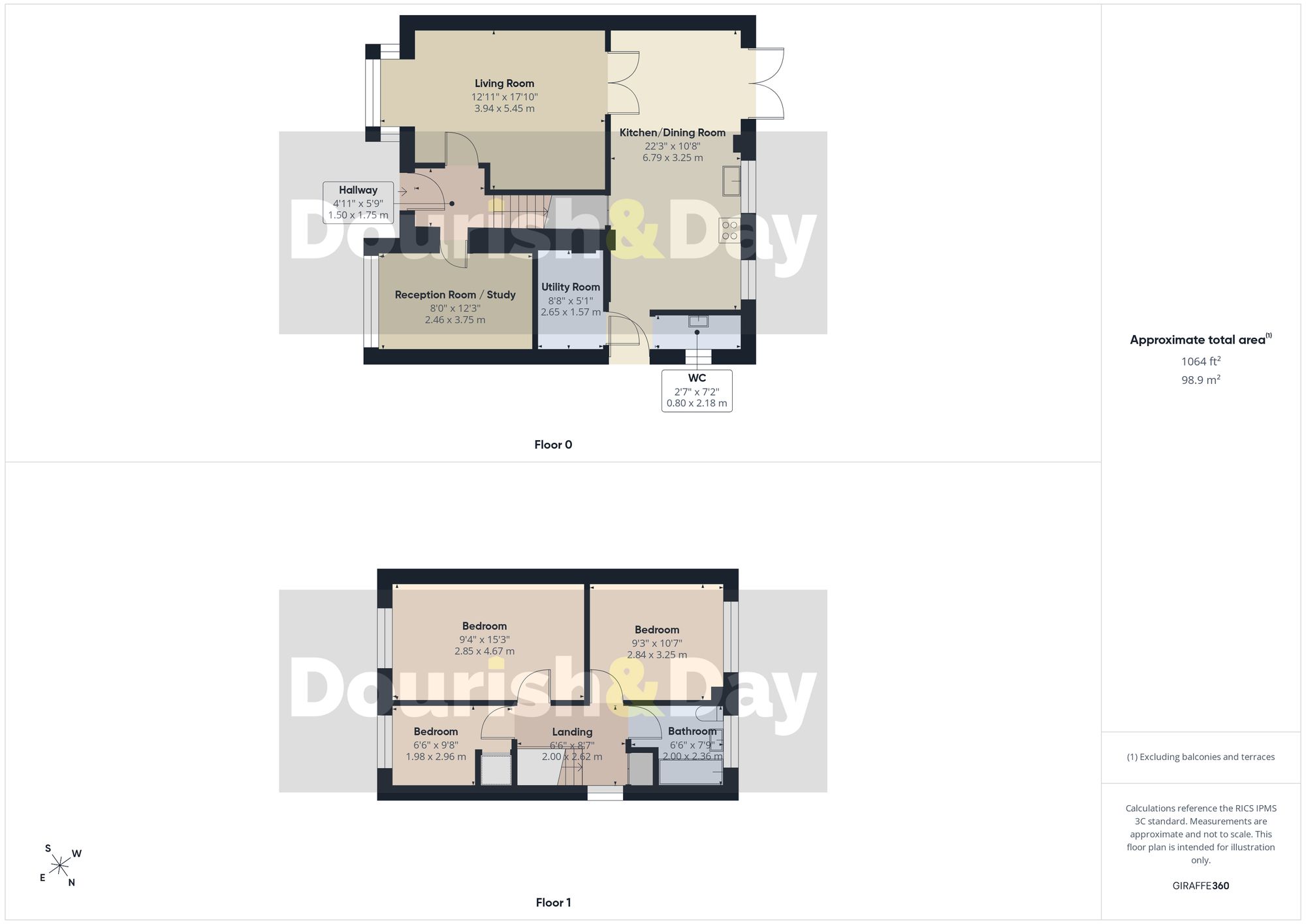 3 bed detached house for sale in Shelley Close, Little Haywood, ST18 - Property floorplan
