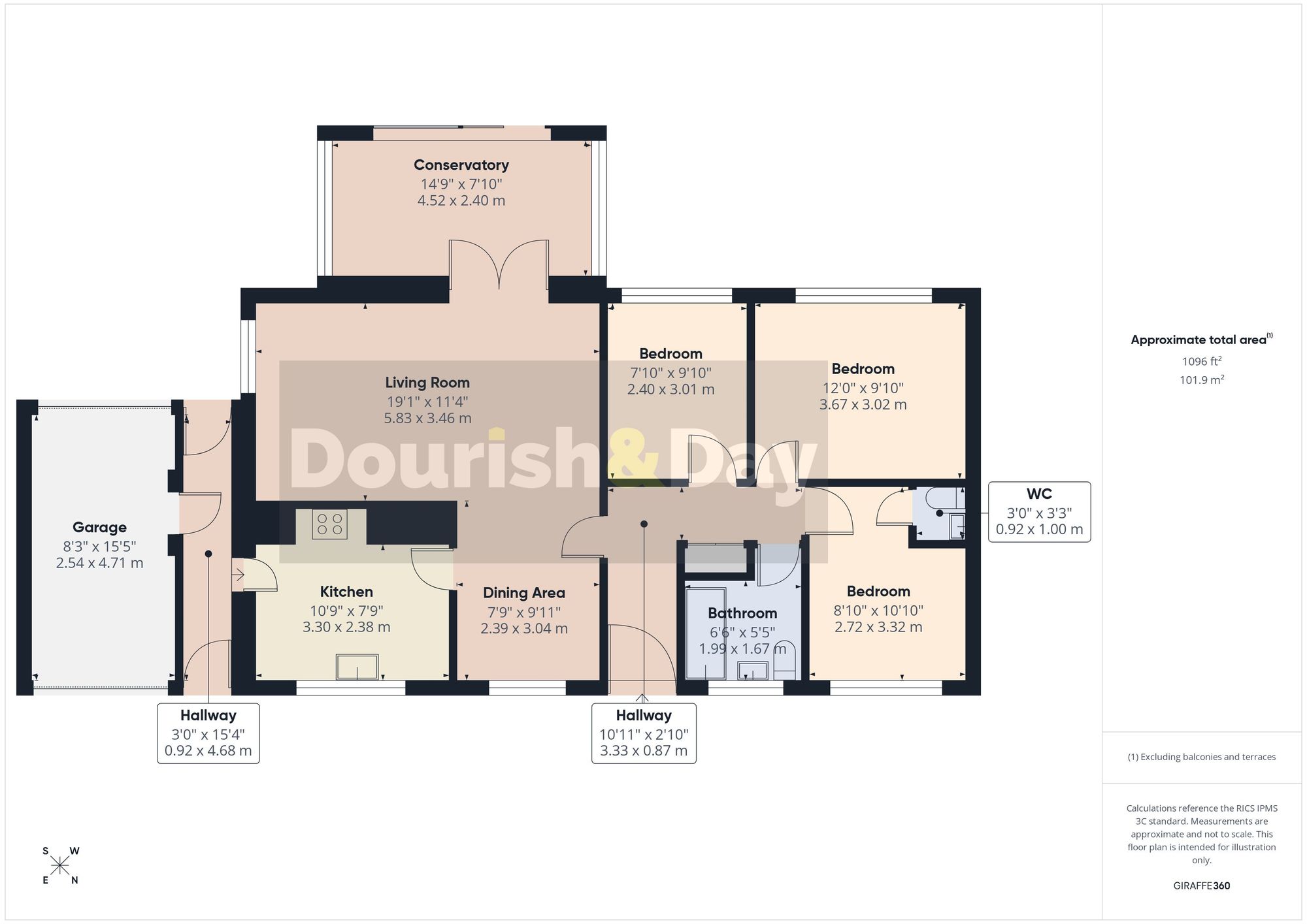 3 bed detached bungalow for sale in Lavender Close, Great Bridgeford, ST18 - Property floorplan