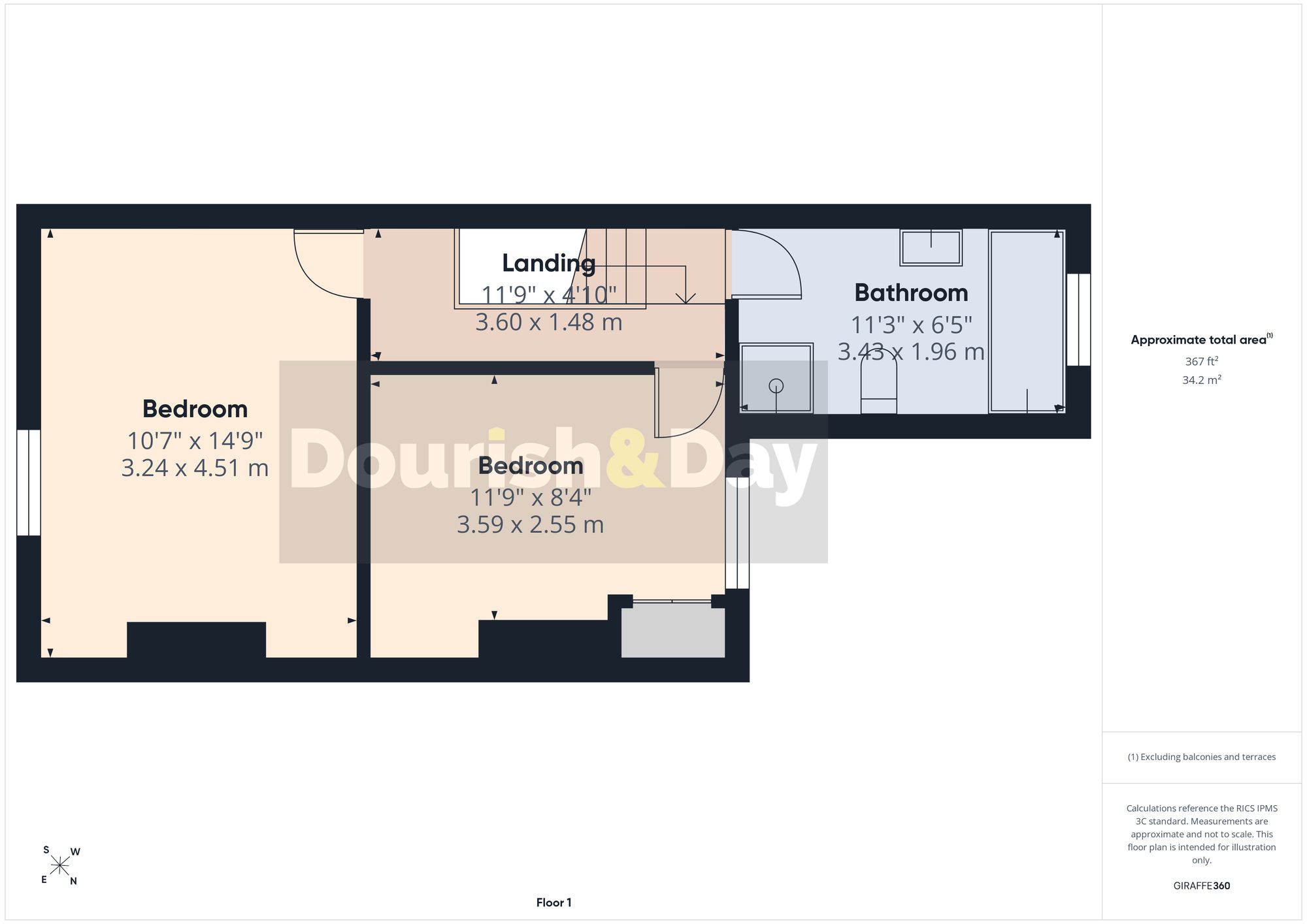 2 bed terraced house for sale in Alliance Street, Stafford, ST16 - Property floorplan