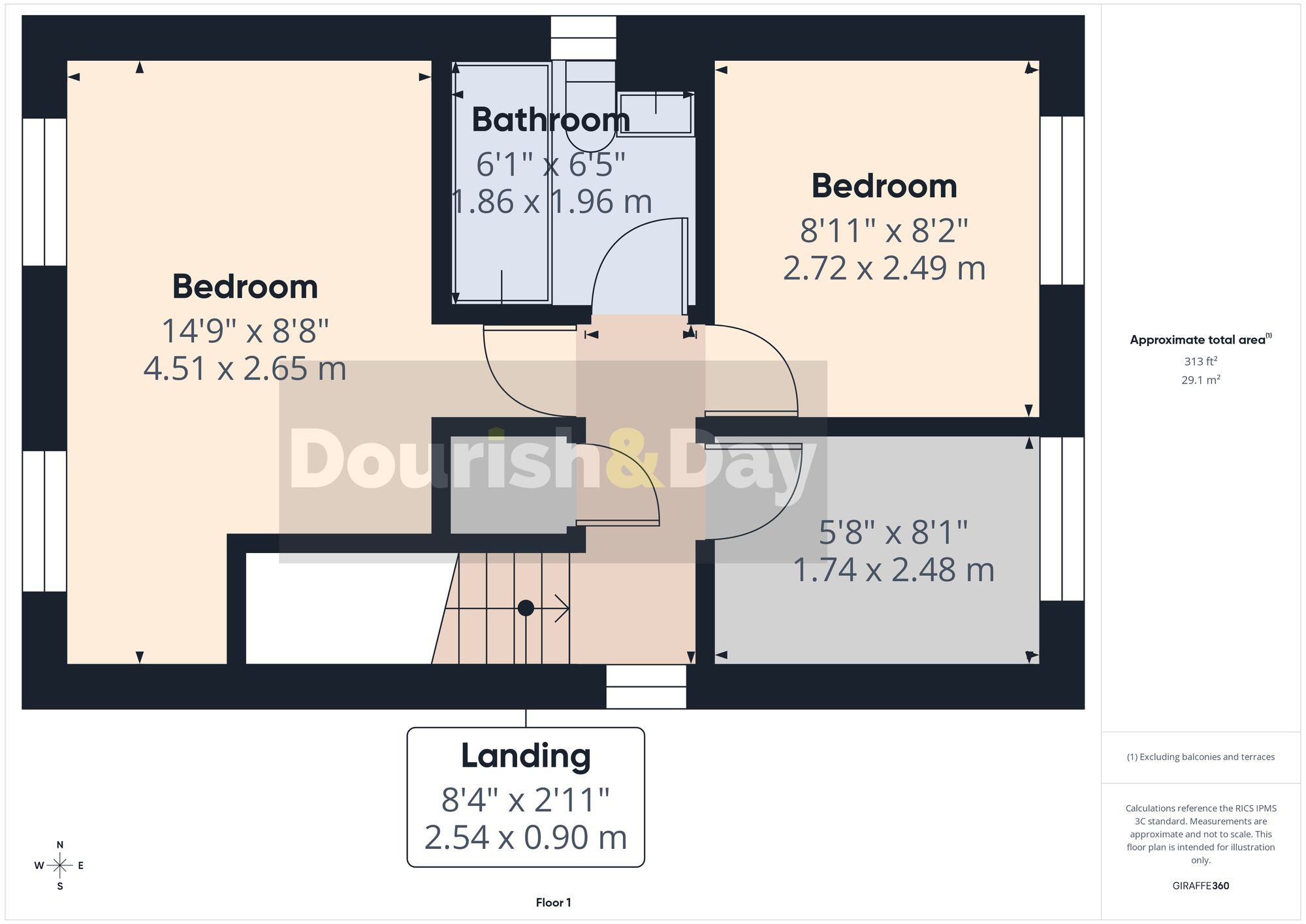 3 bed detached house for sale in Carisbrooke Drive, Stafford, ST17 - Property floorplan
