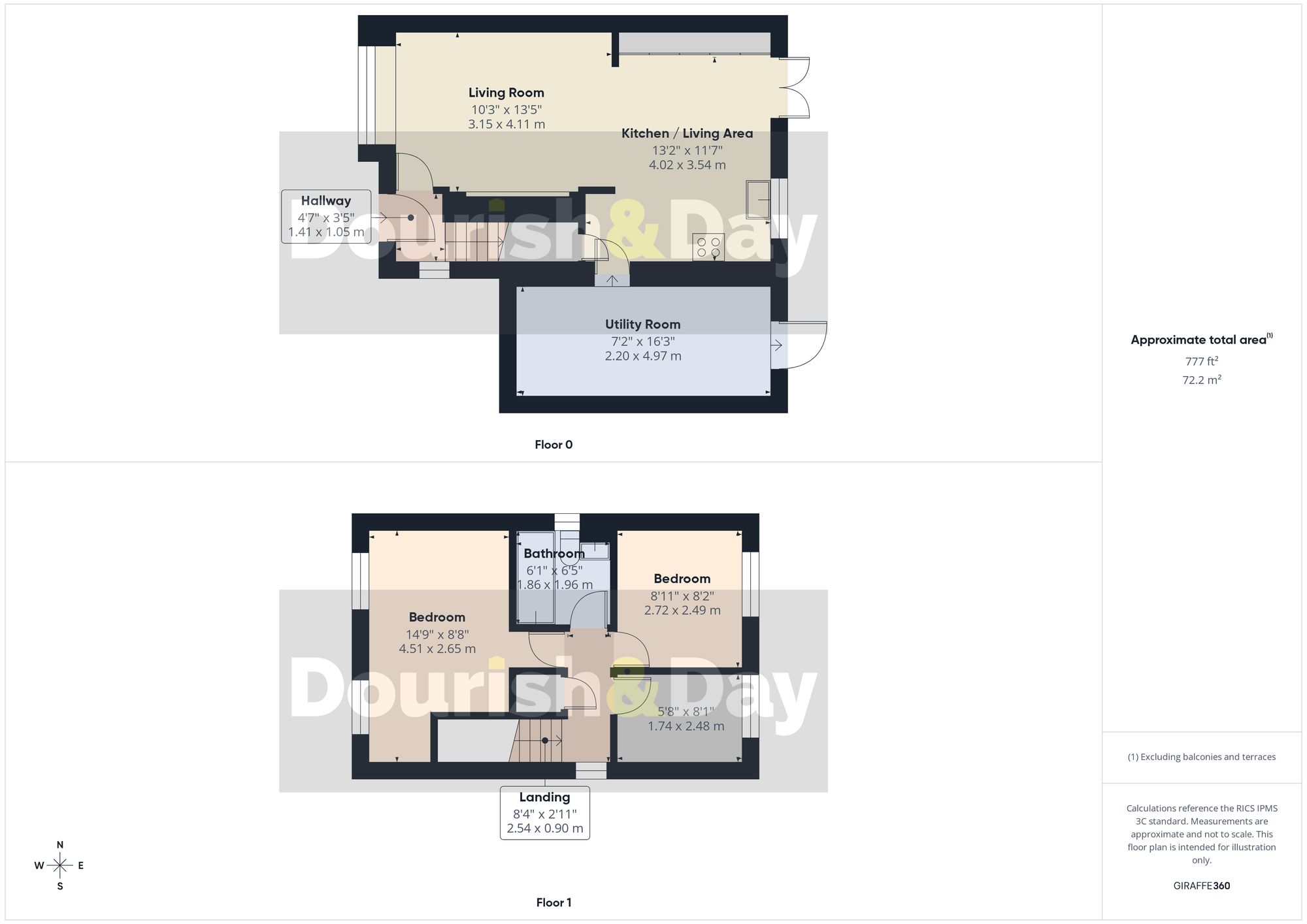 3 bed detached house for sale in Carisbrooke Drive, Stafford, ST17 - Property floorplan