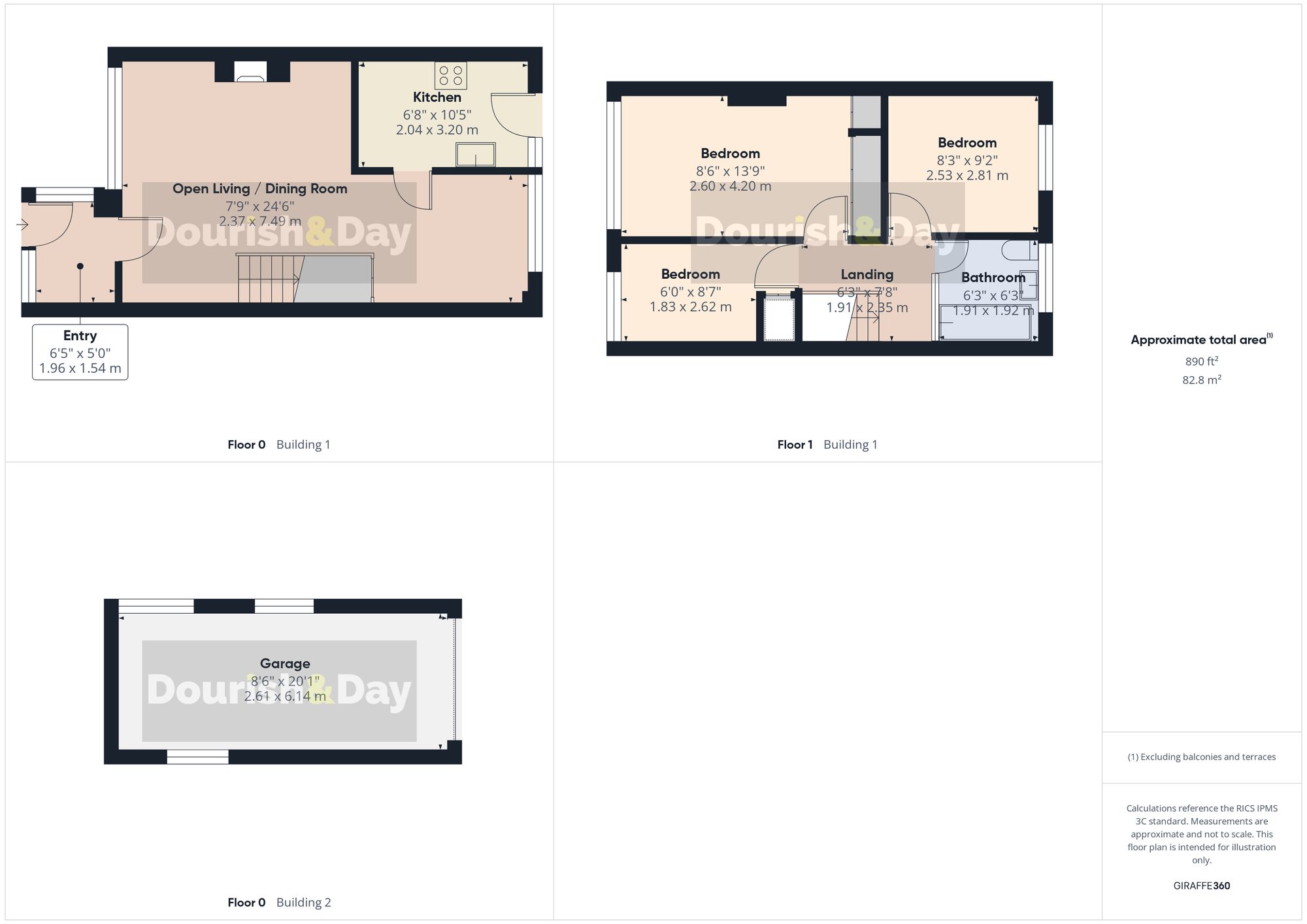 3 bed terraced house for sale in Oldfields Crescent, Great Haywood, ST18 - Property floorplan