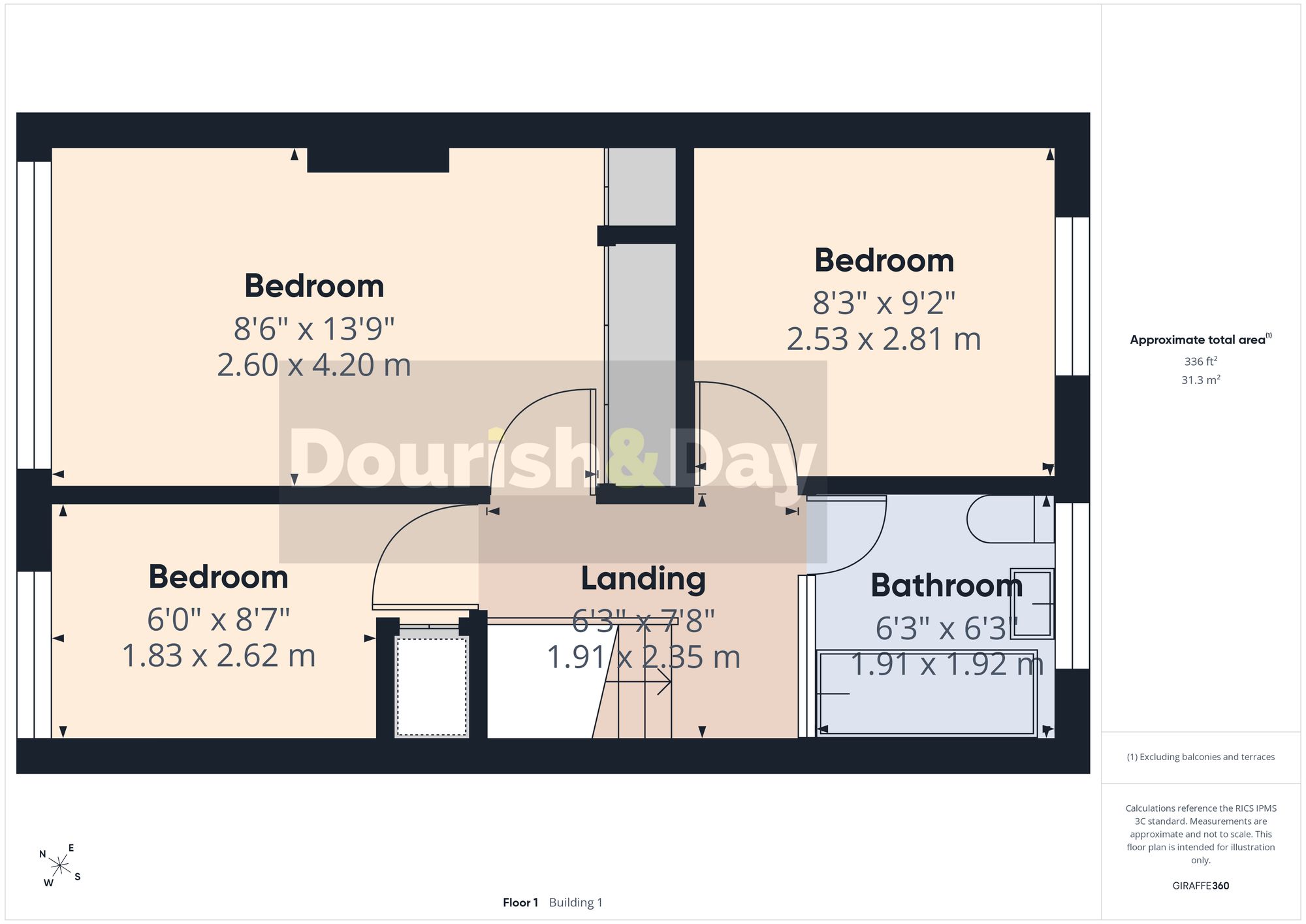 3 bed terraced house for sale in Oldfields Crescent, Great Haywood, ST18 - Property floorplan