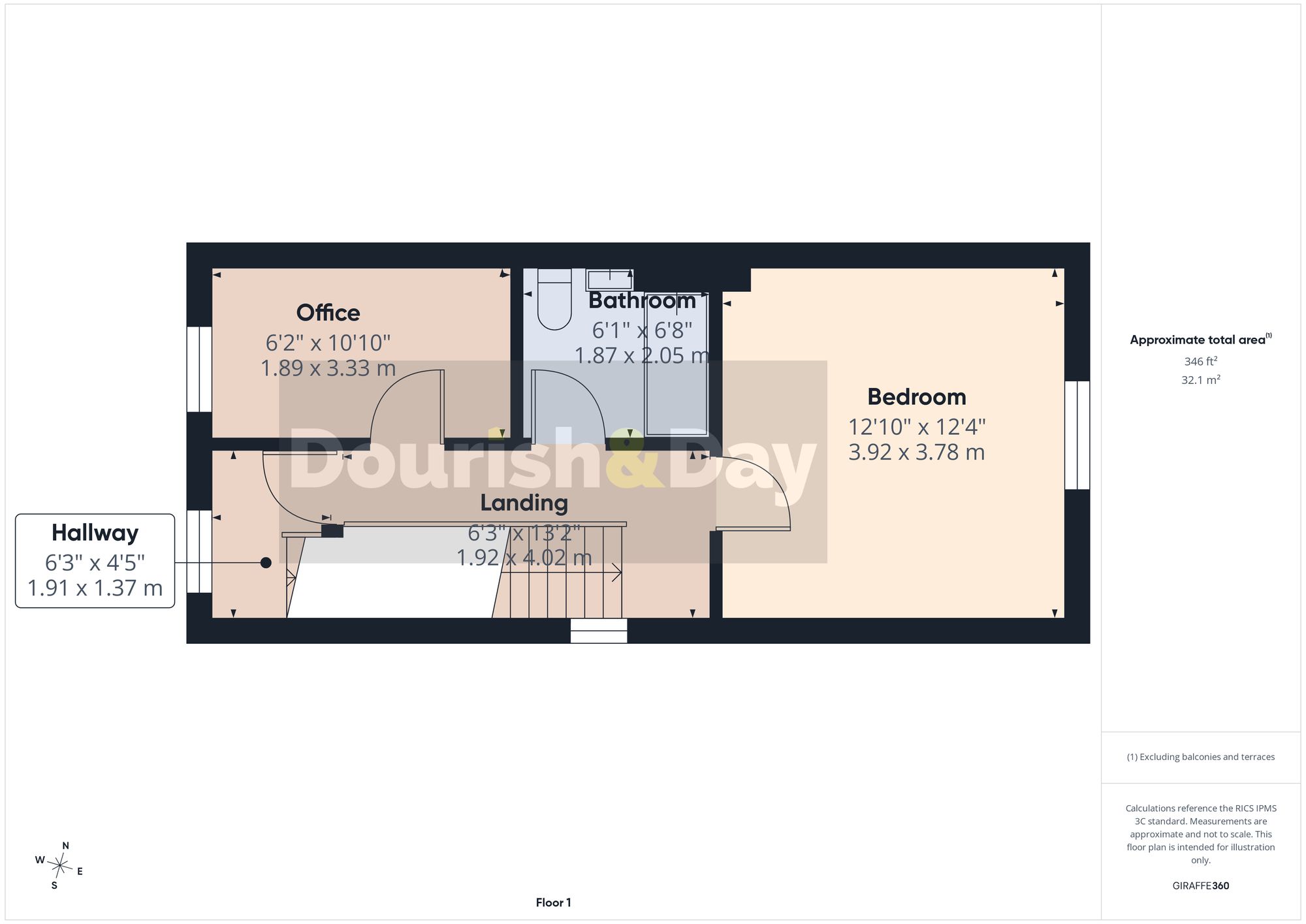 3 bed semi-detached house for sale in Acre Mews, Stafford, ST16 - Property floorplan