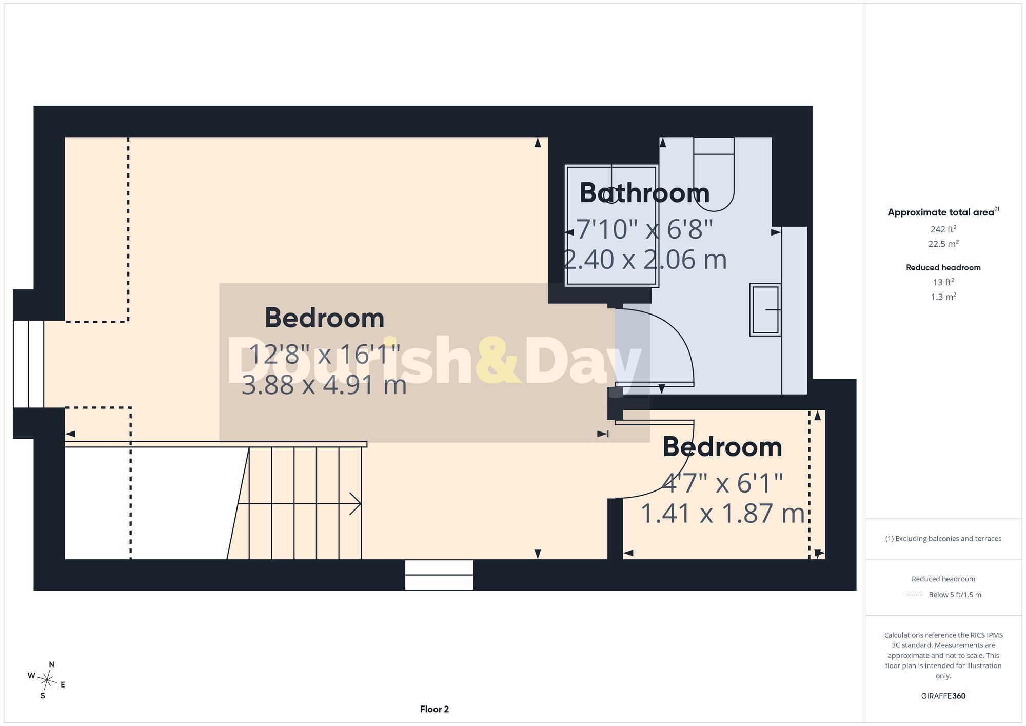 3 bed semi-detached house for sale in Acre Mews, Stafford, ST16 - Property floorplan