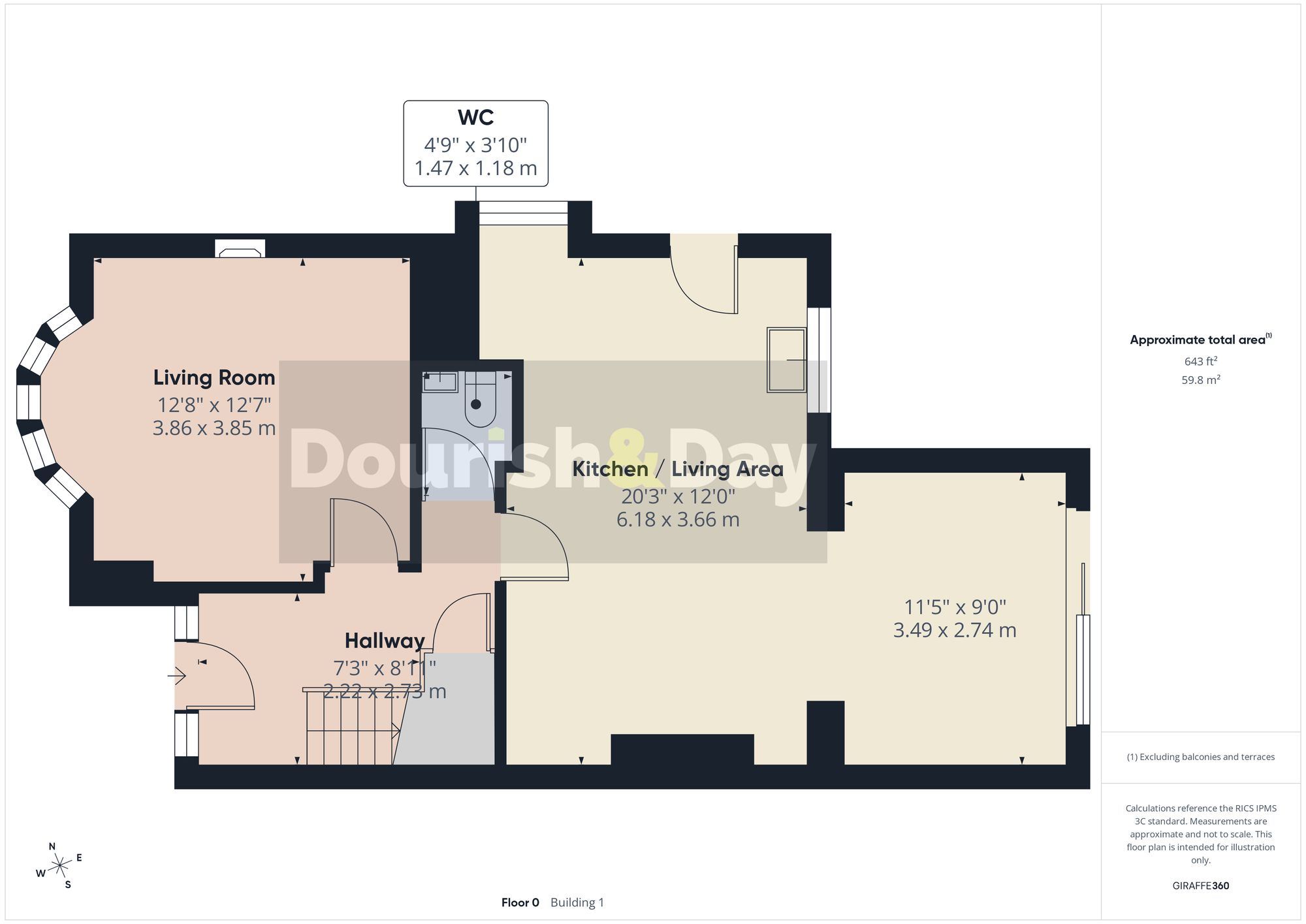 4 bed semi-detached house for sale in Sherwood Avenue, Stafford, ST17 - Property floorplan