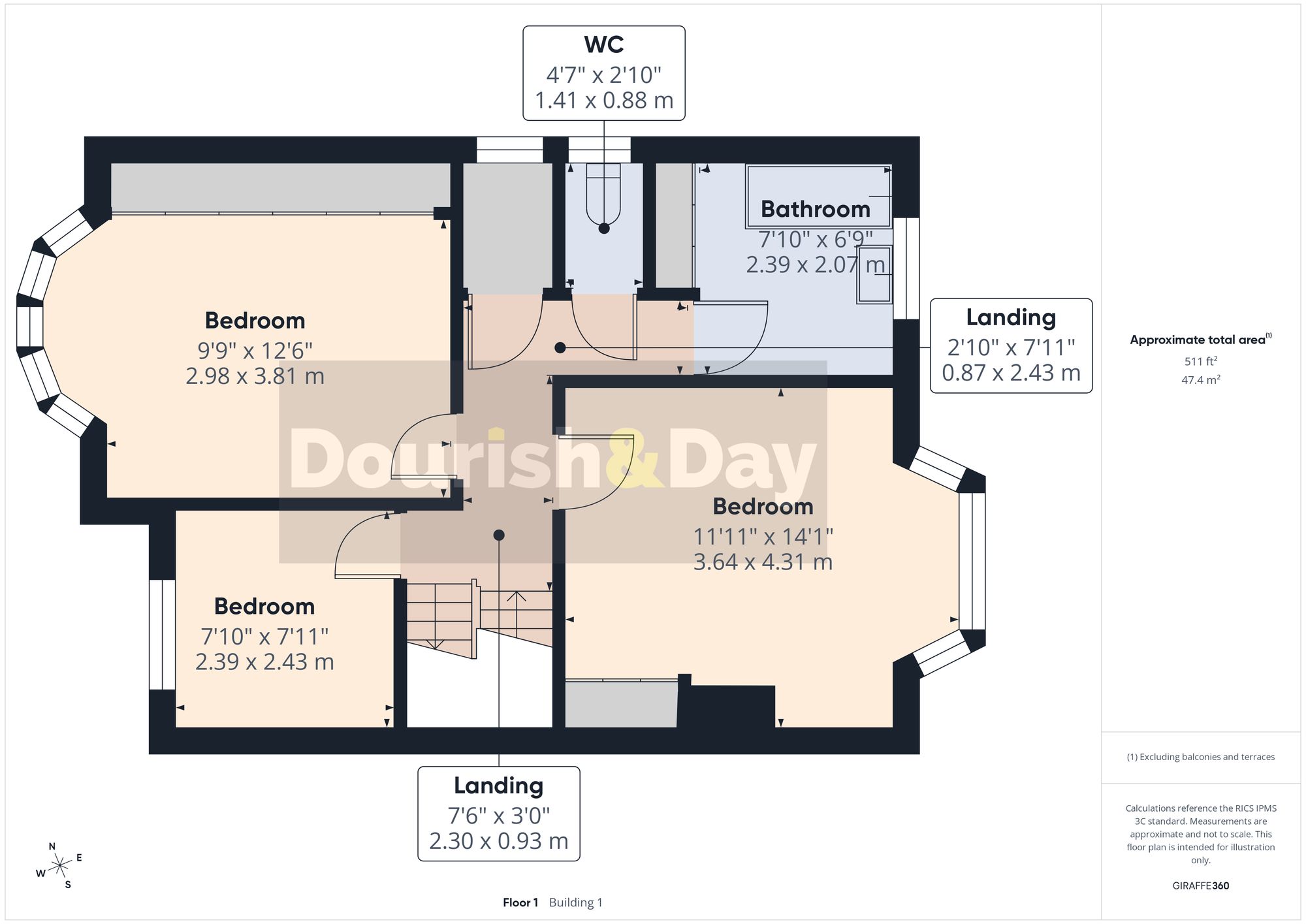 4 bed semi-detached house for sale in Sherwood Avenue, Stafford, ST17 - Property floorplan