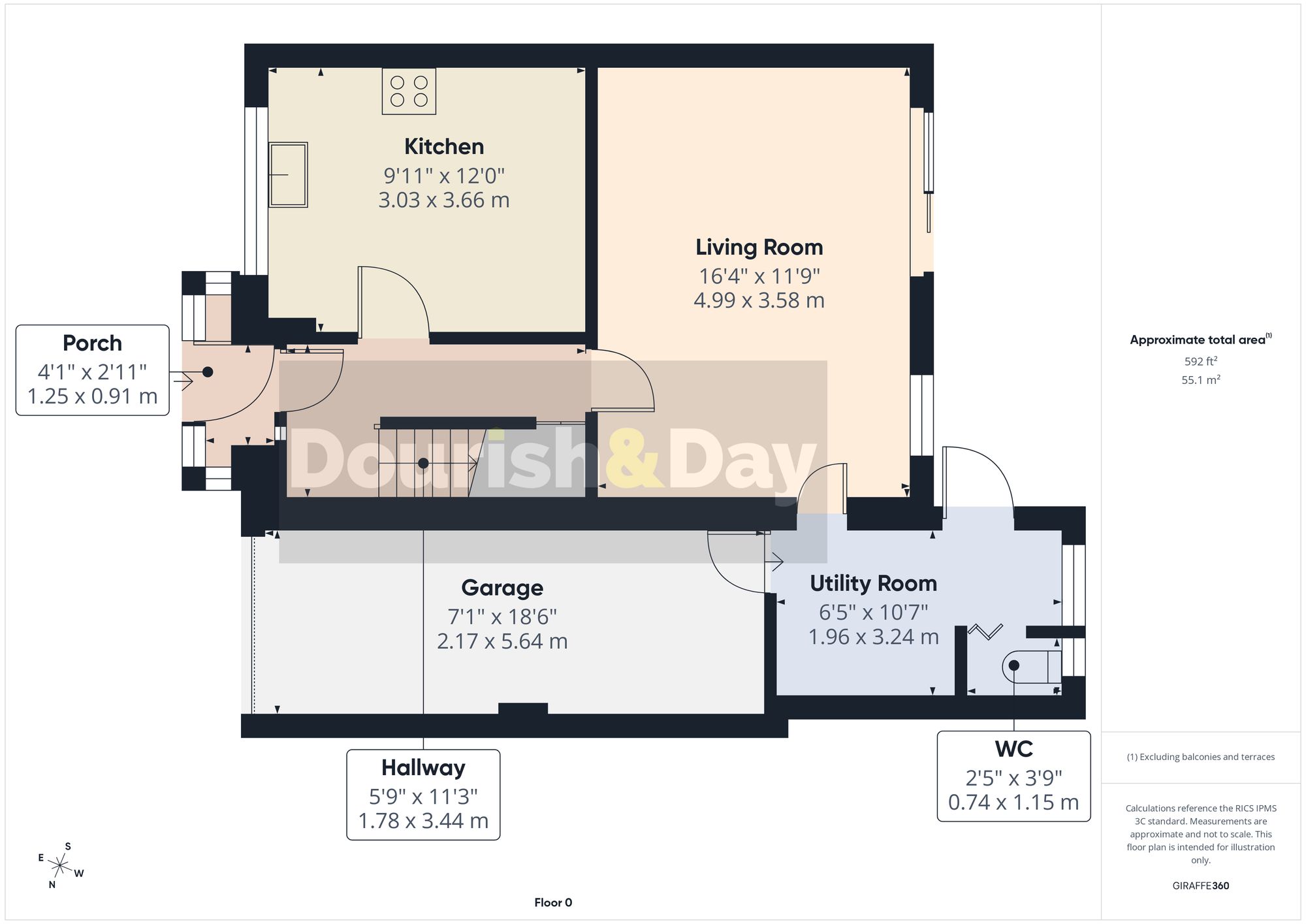 3 bed semi-detached house for sale in Wulfric Close, Penkridge, ST19 - Property floorplan