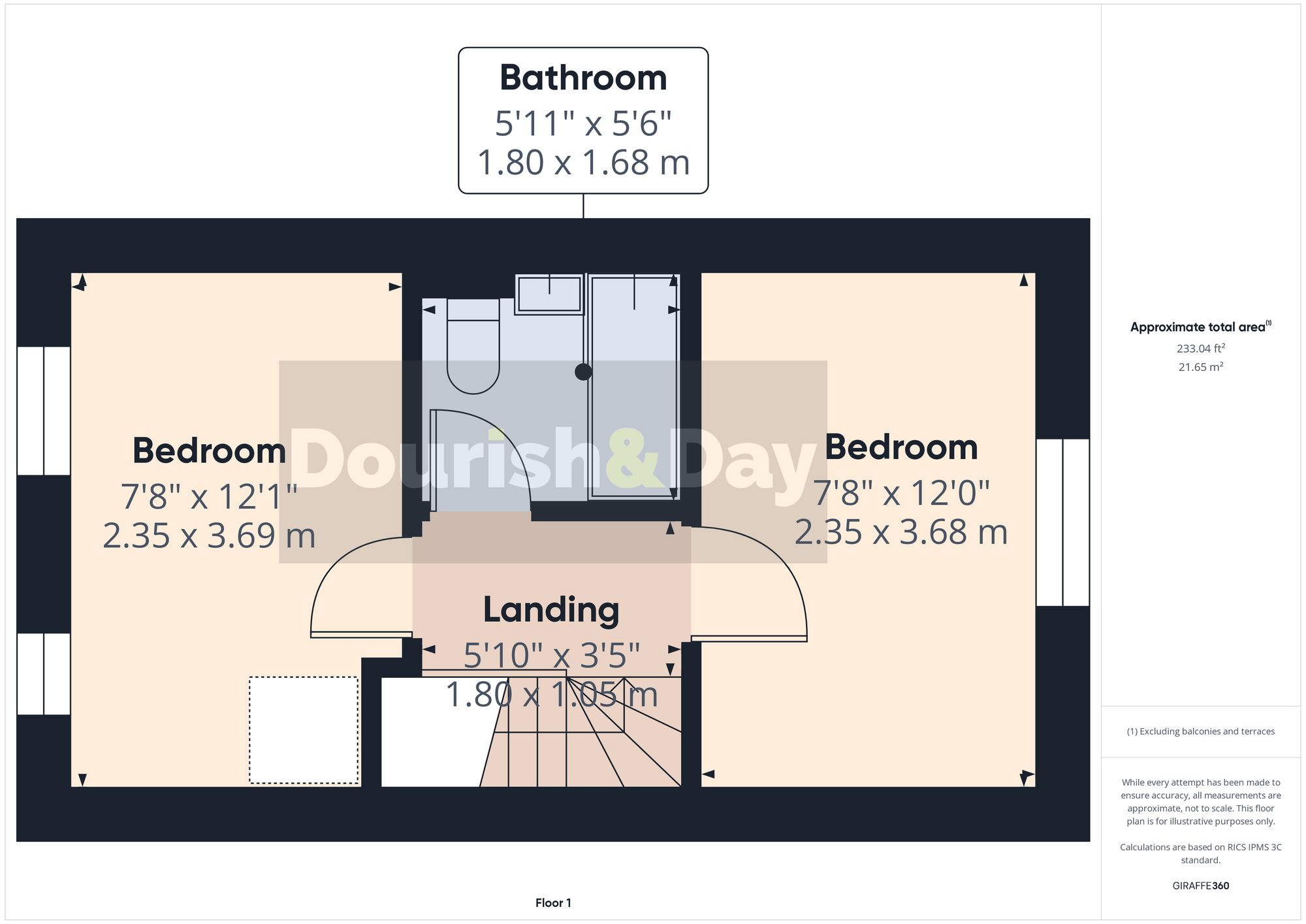 2 bed mid-terraced house for sale in Shakespeare Drive, Penkridge, ST19 - Property floorplan