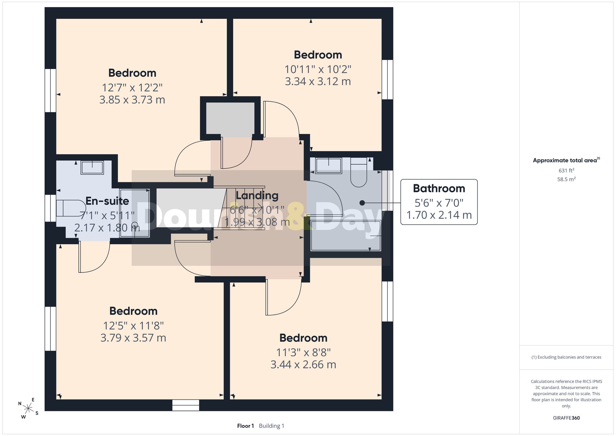 4 bed detached house for sale in Blandford Way, Market Drayton, TF9 - Property floorplan