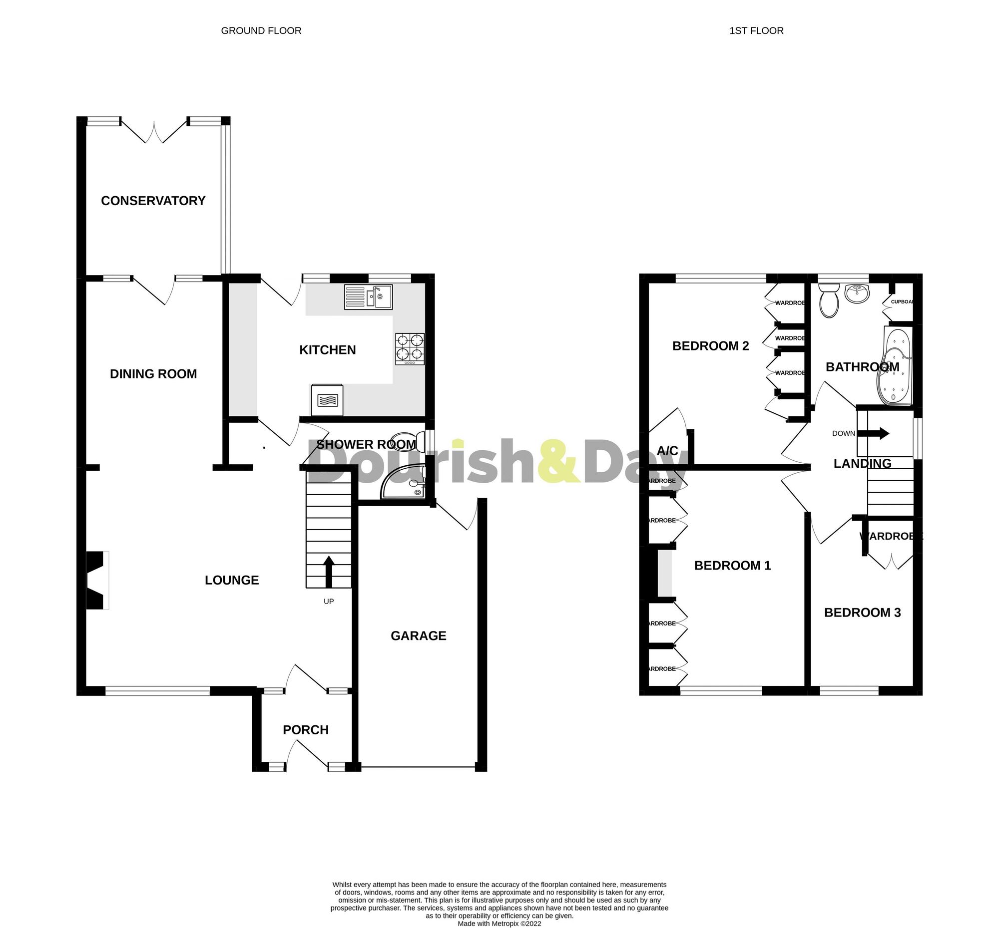 3 bed semi-detached house to rent in Mendip Avenue, Stafford, ST17 - Property floorplan