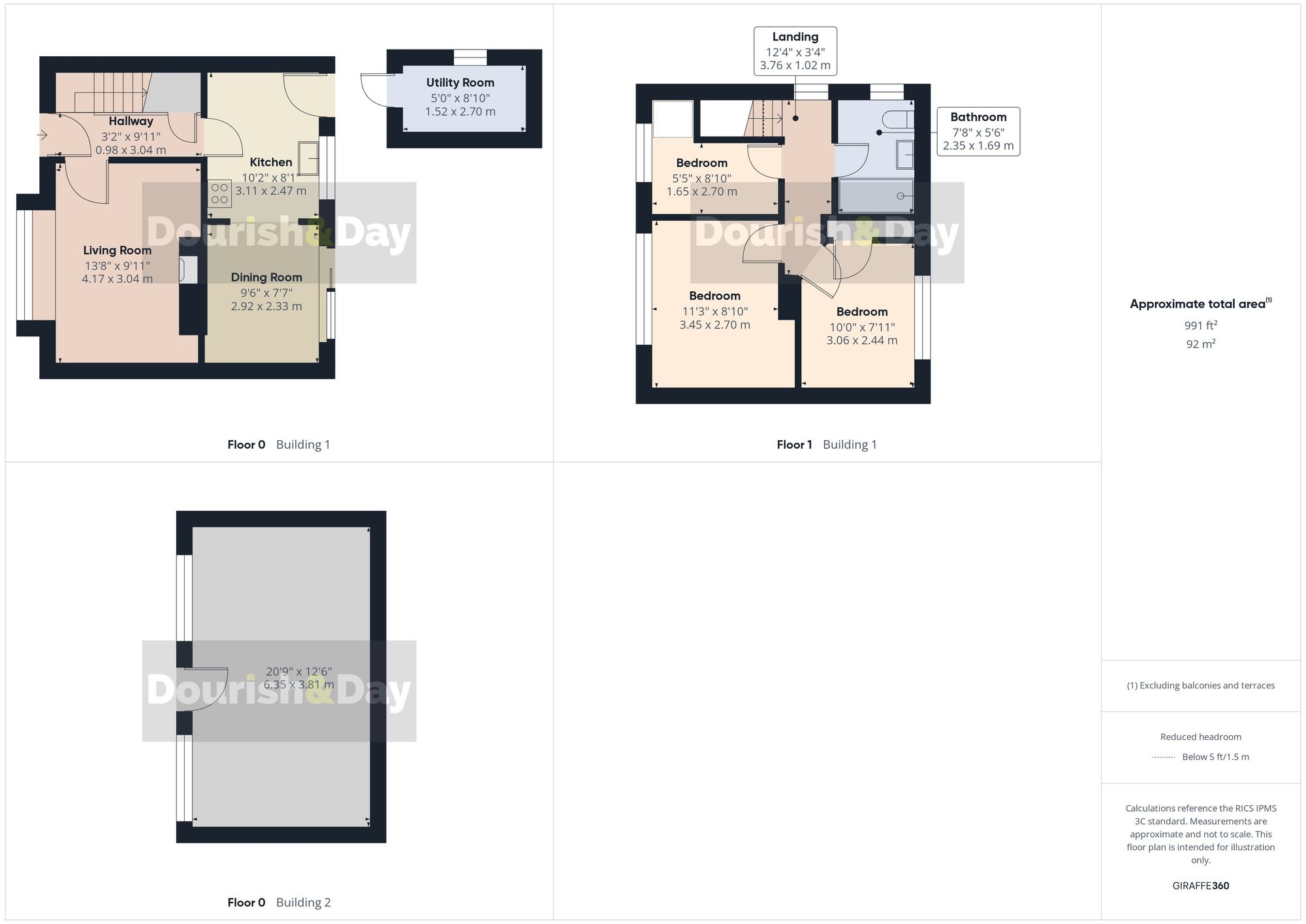 3 bed terraced house for sale in Meakin Grove, Stafford, ST16 - Property floorplan
