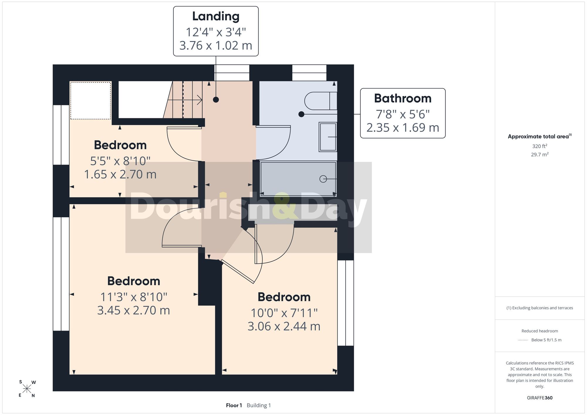 3 bed terraced house for sale in Meakin Grove, Stafford, ST16 - Property floorplan