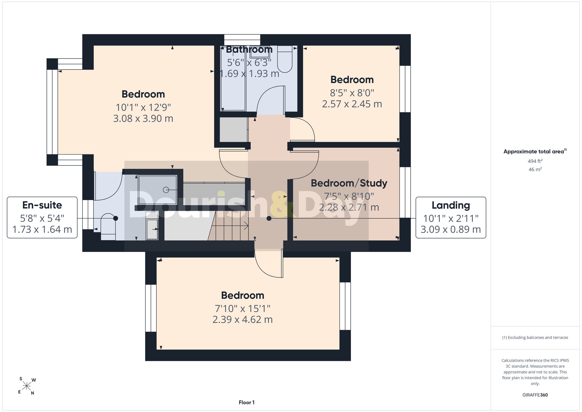 4 bed detached house for sale in Nursery Drive, Penkridge, ST19 - Property floorplan