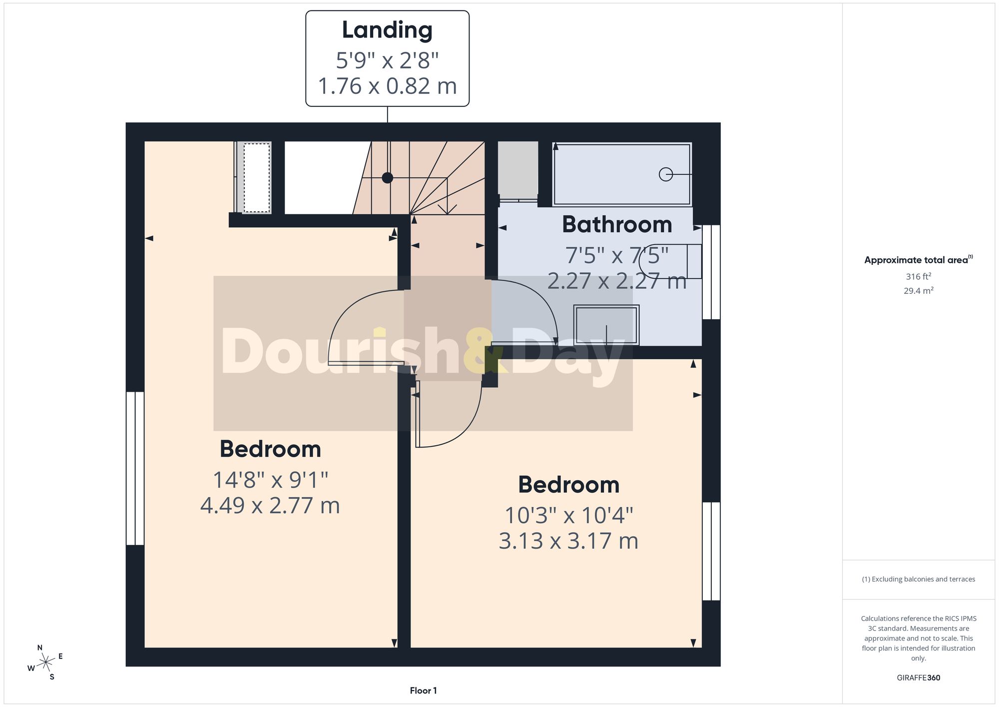 2 bed terraced house for sale in Harrowby Street, Stafford, ST16 - Property floorplan