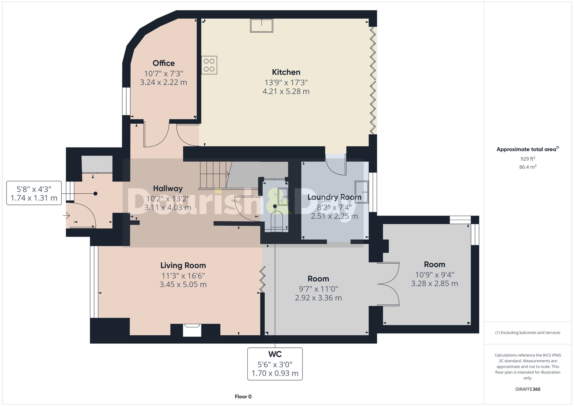 3 bed semi-detached house for sale in Widecombe Avenue, Stafford, ST17 - Property floorplan