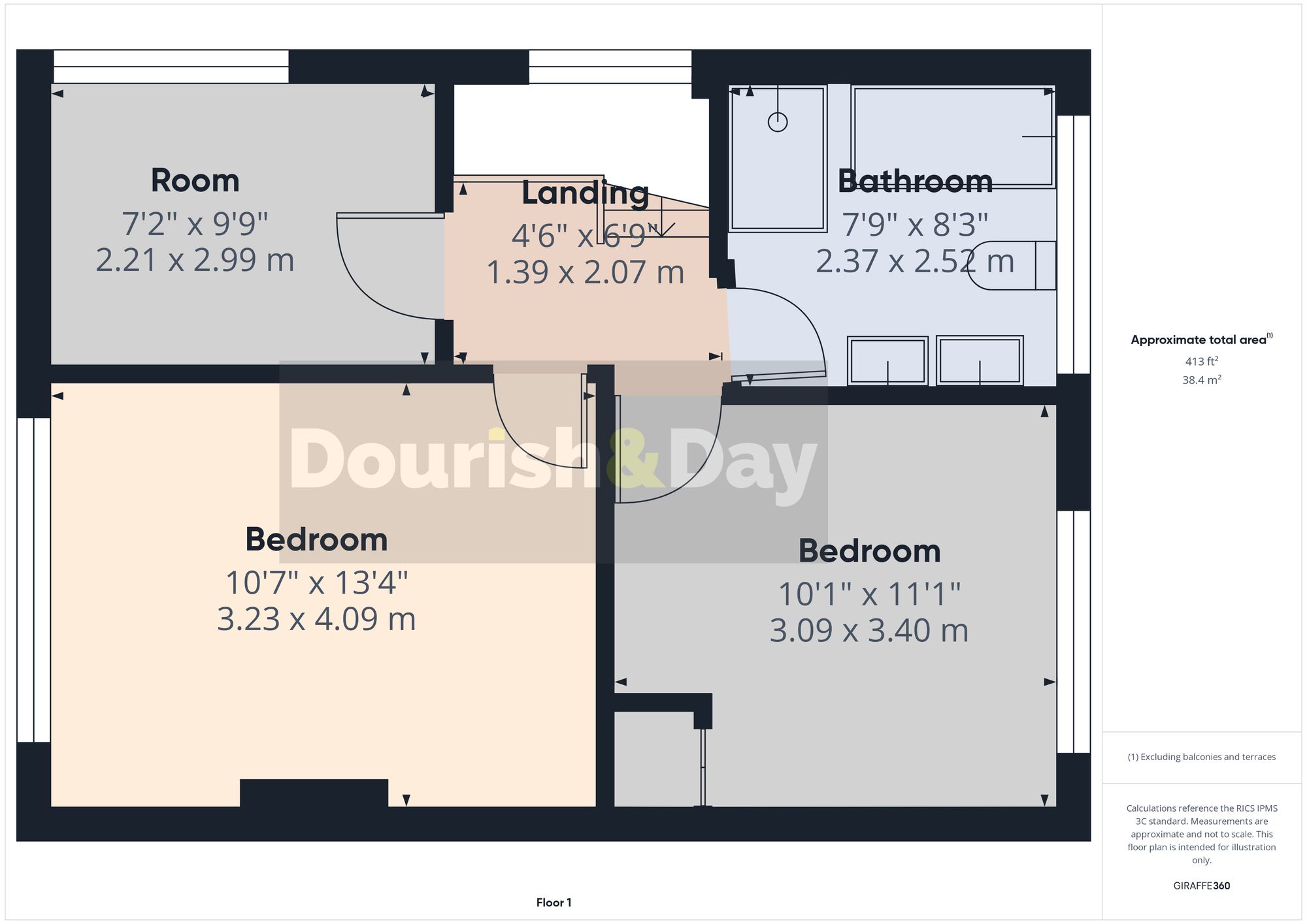 3 bed semi-detached house for sale in Widecombe Avenue, Stafford, ST17 - Property floorplan