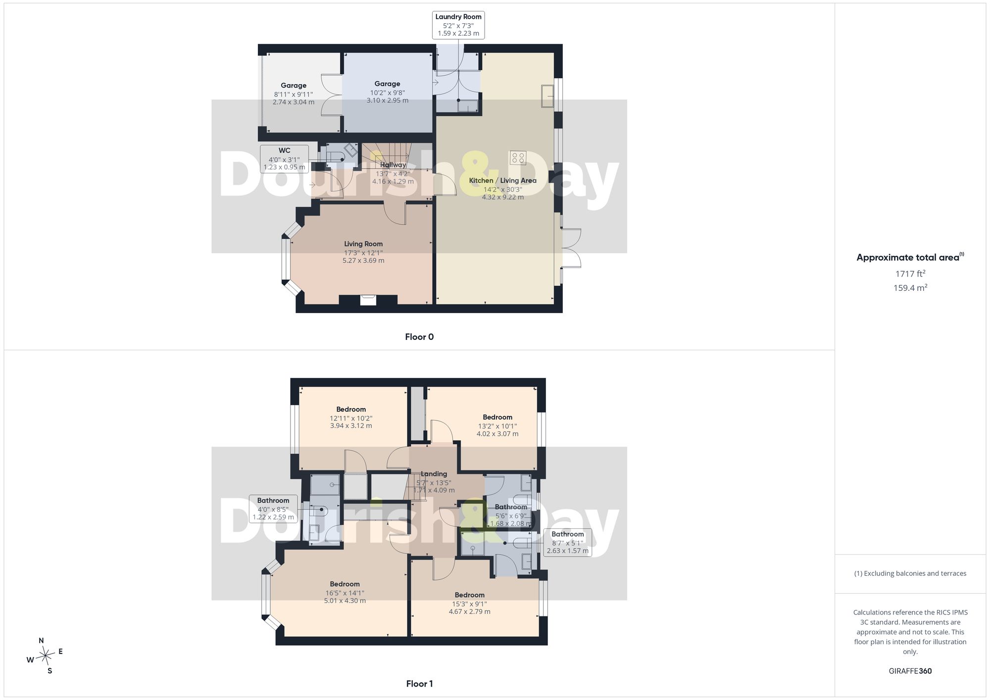 4 bed detached house for sale in Barbican Grove, Stafford, ST16 - Property floorplan