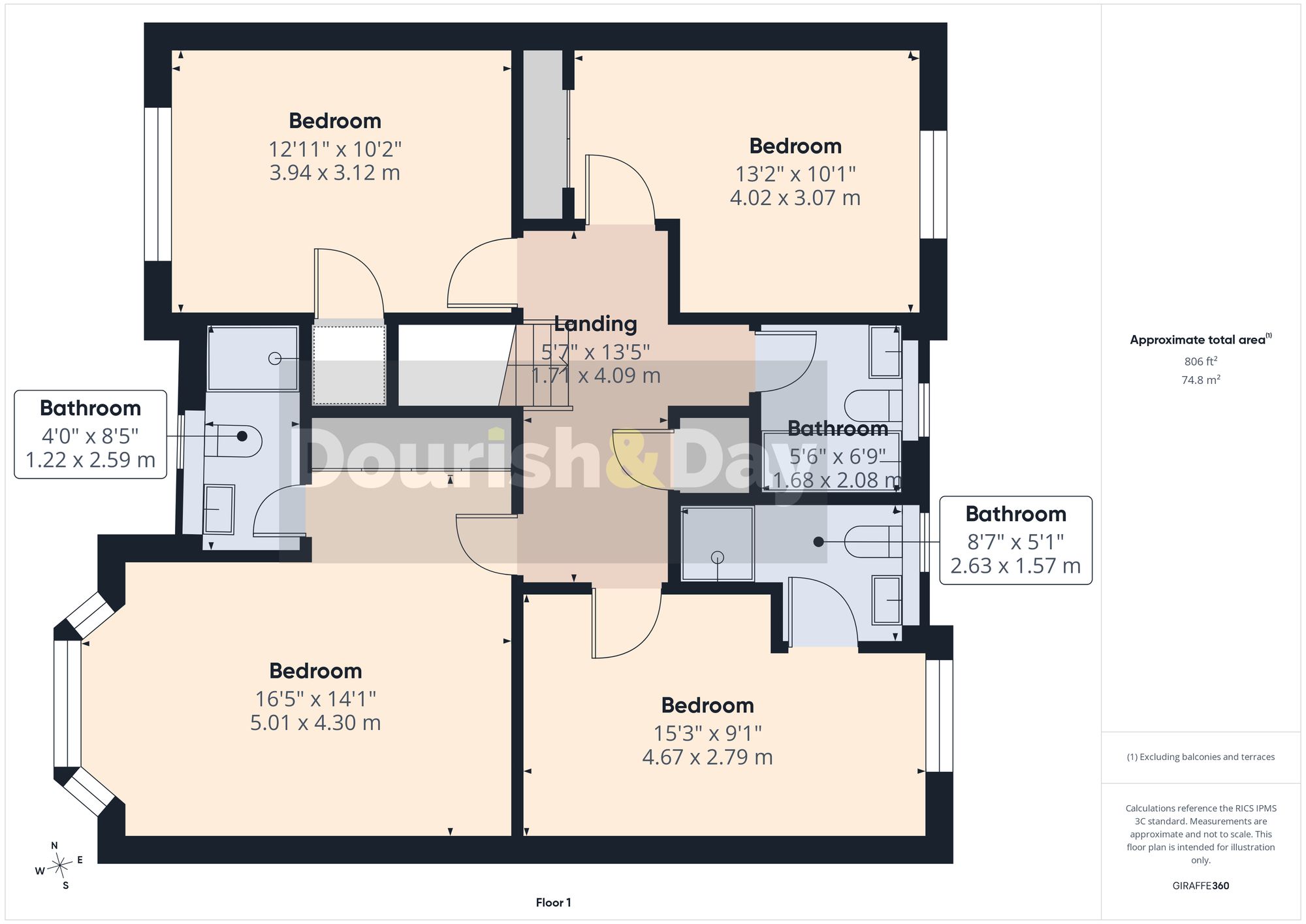 4 bed detached house for sale in Barbican Grove, Stafford, ST16 - Property floorplan