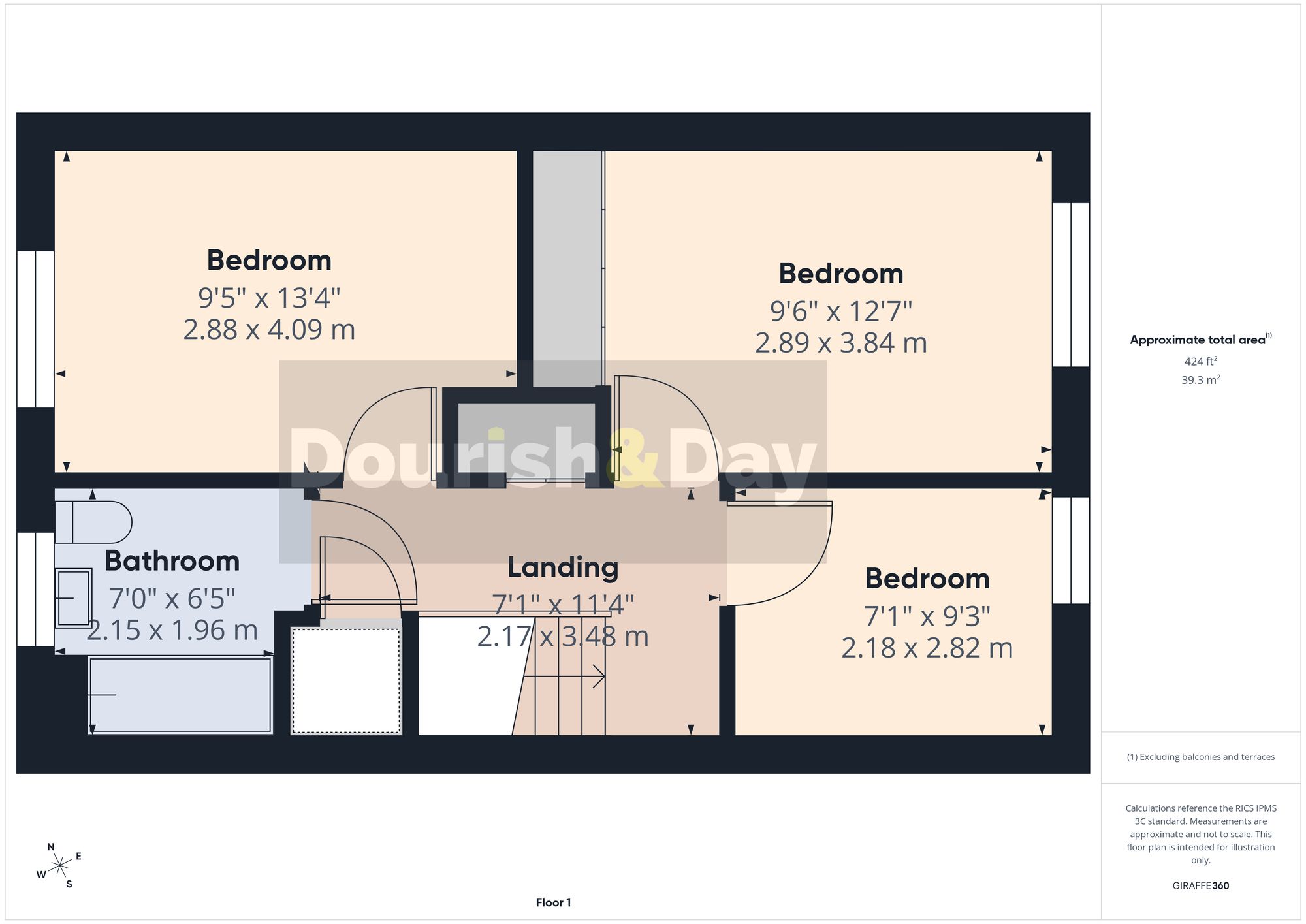 3 bed terraced house for sale in Heron Brook, Gnosall, ST20 - Property floorplan