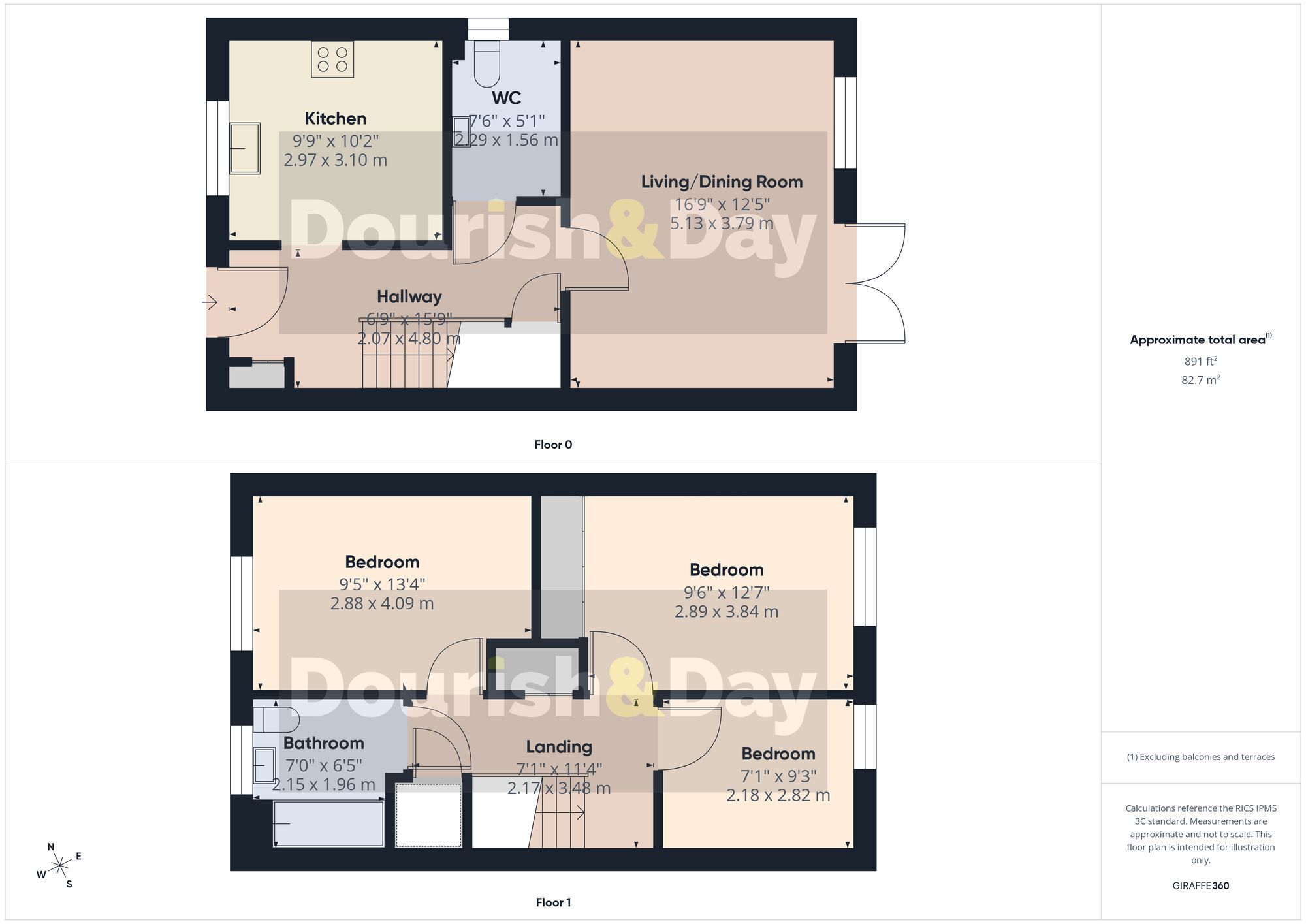3 bed terraced house for sale in Heron Brook, Gnosall, ST20 - Property floorplan