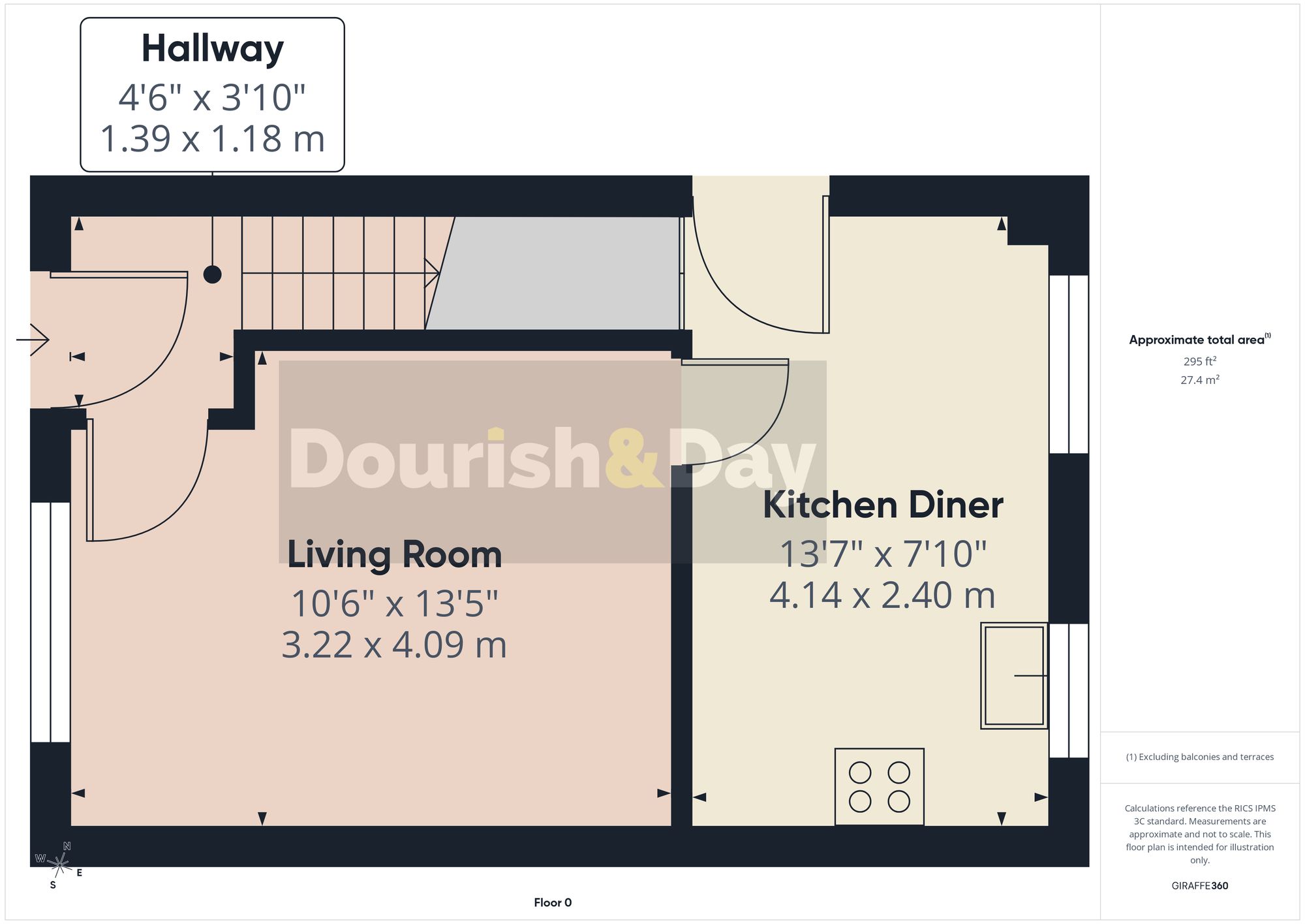 2 bed link detached house for sale in Whittingham Drive, Western Downs, Stafford, ST17 - Property floorplan