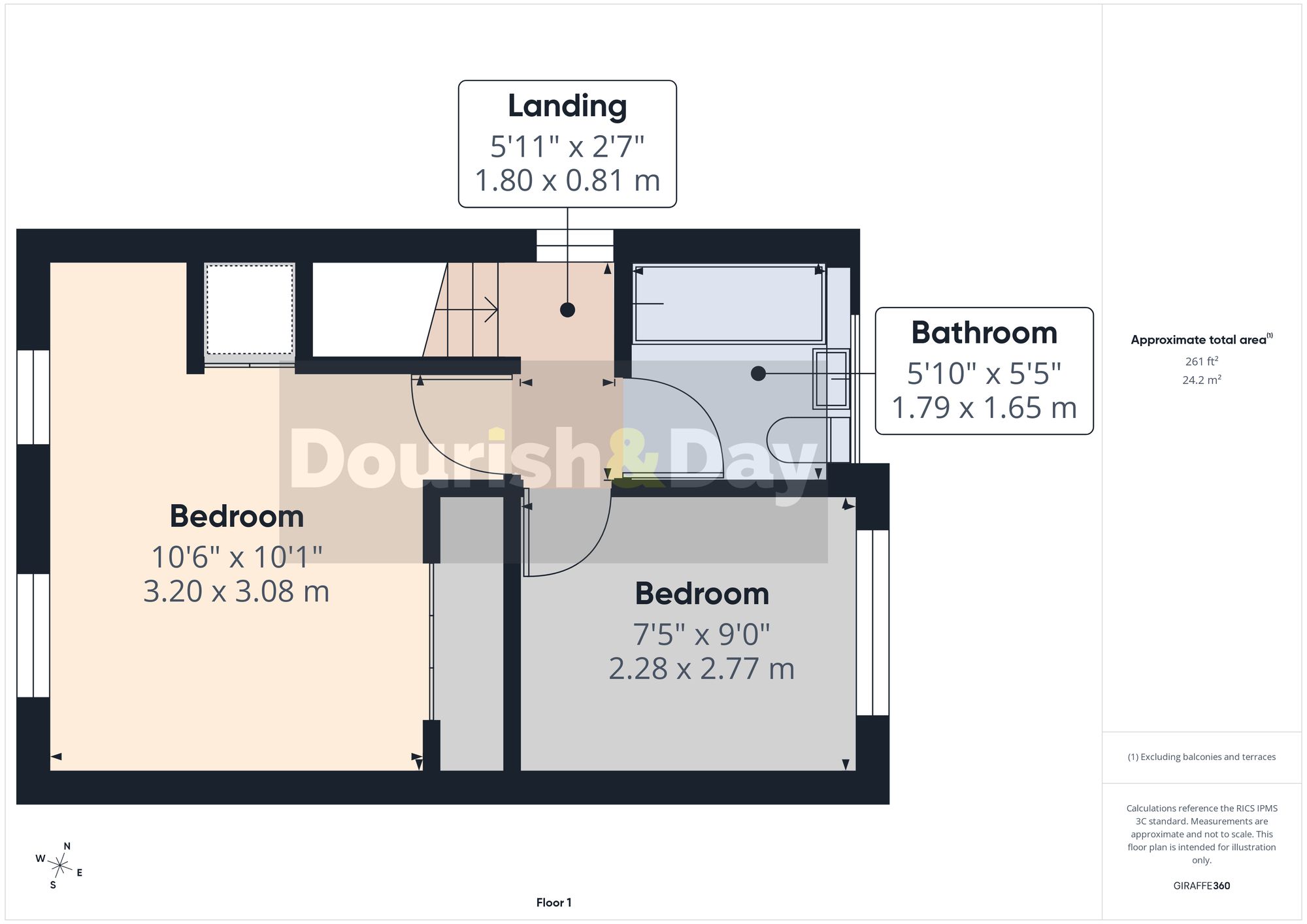 2 bed link detached house for sale in Whittingham Drive, Western Downs, Stafford, ST17 - Property floorplan