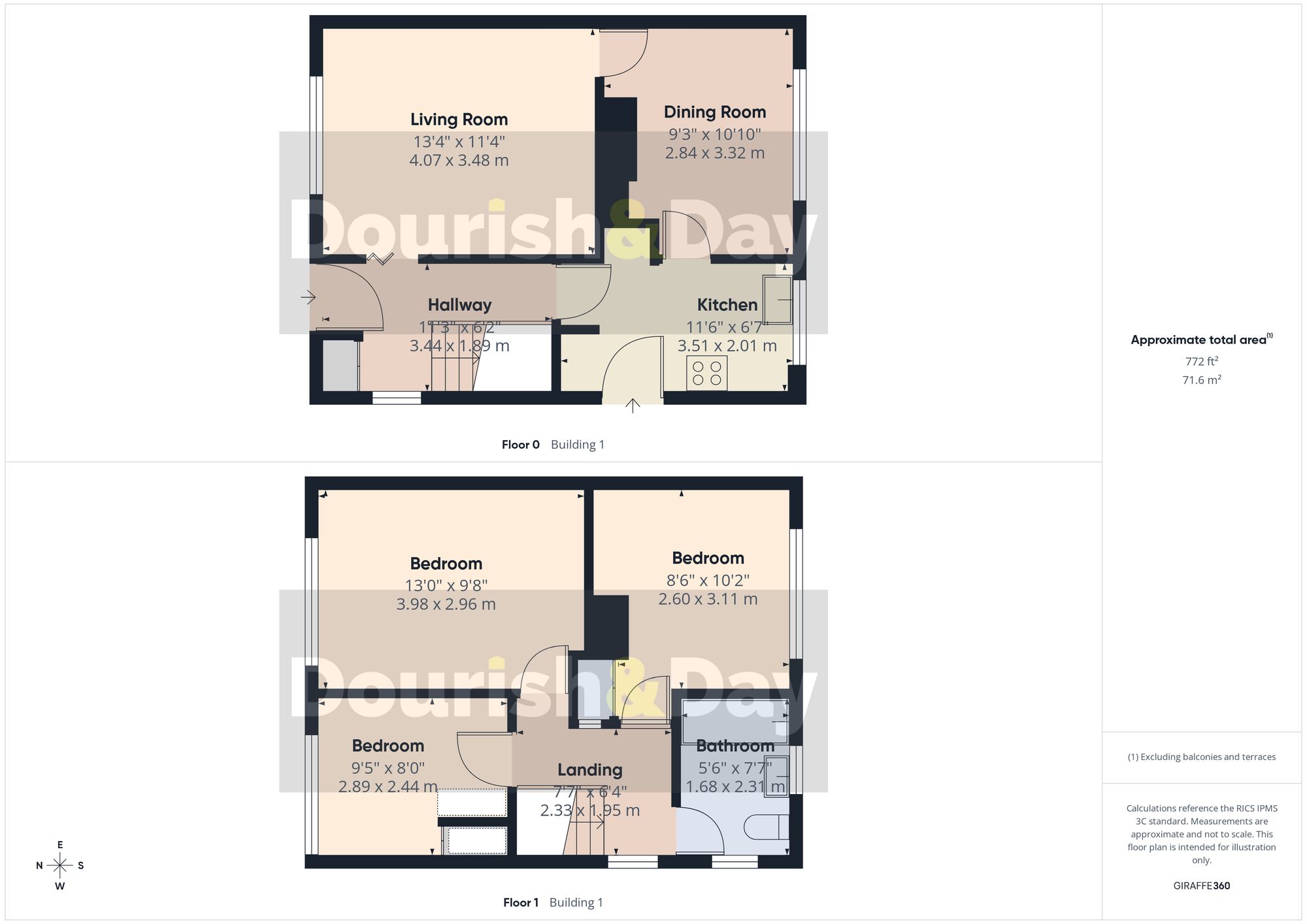 3 bed semi-detached house for sale in Swinburne Close, Stafford, ST17 - Property floorplan