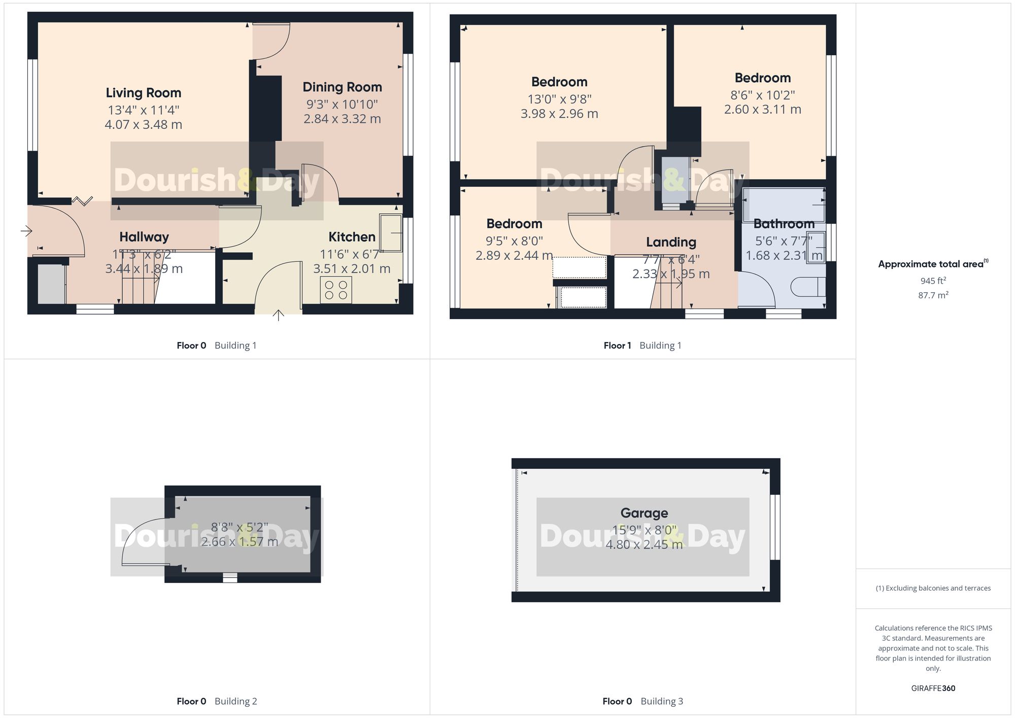 3 bed semi-detached house for sale in Swinburne Close, Stafford, ST17 - Property floorplan