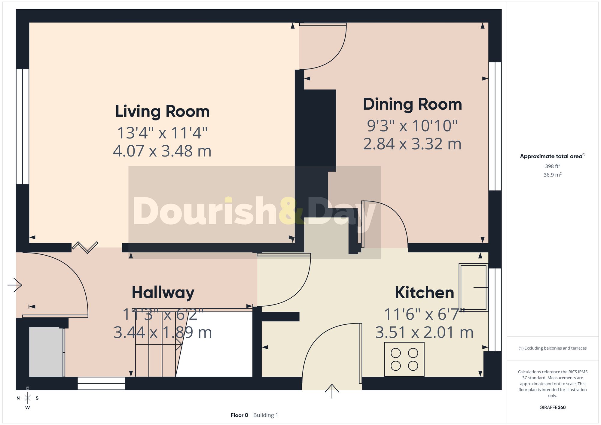 3 bed semi-detached house for sale in Swinburne Close, Stafford, ST17 - Property floorplan