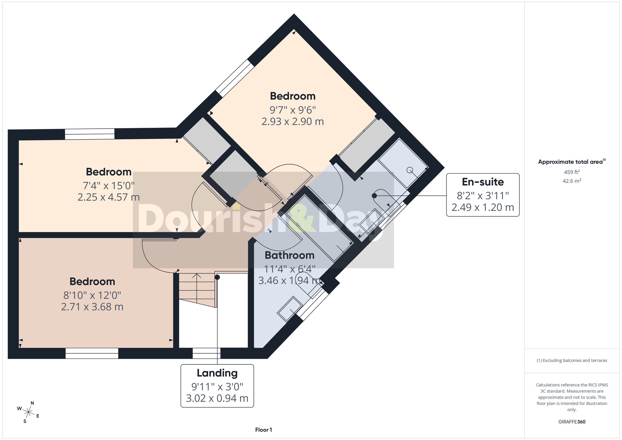 3 bed detached house for sale in Bruton Gardens, Great Haywood, ST18 - Property floorplan