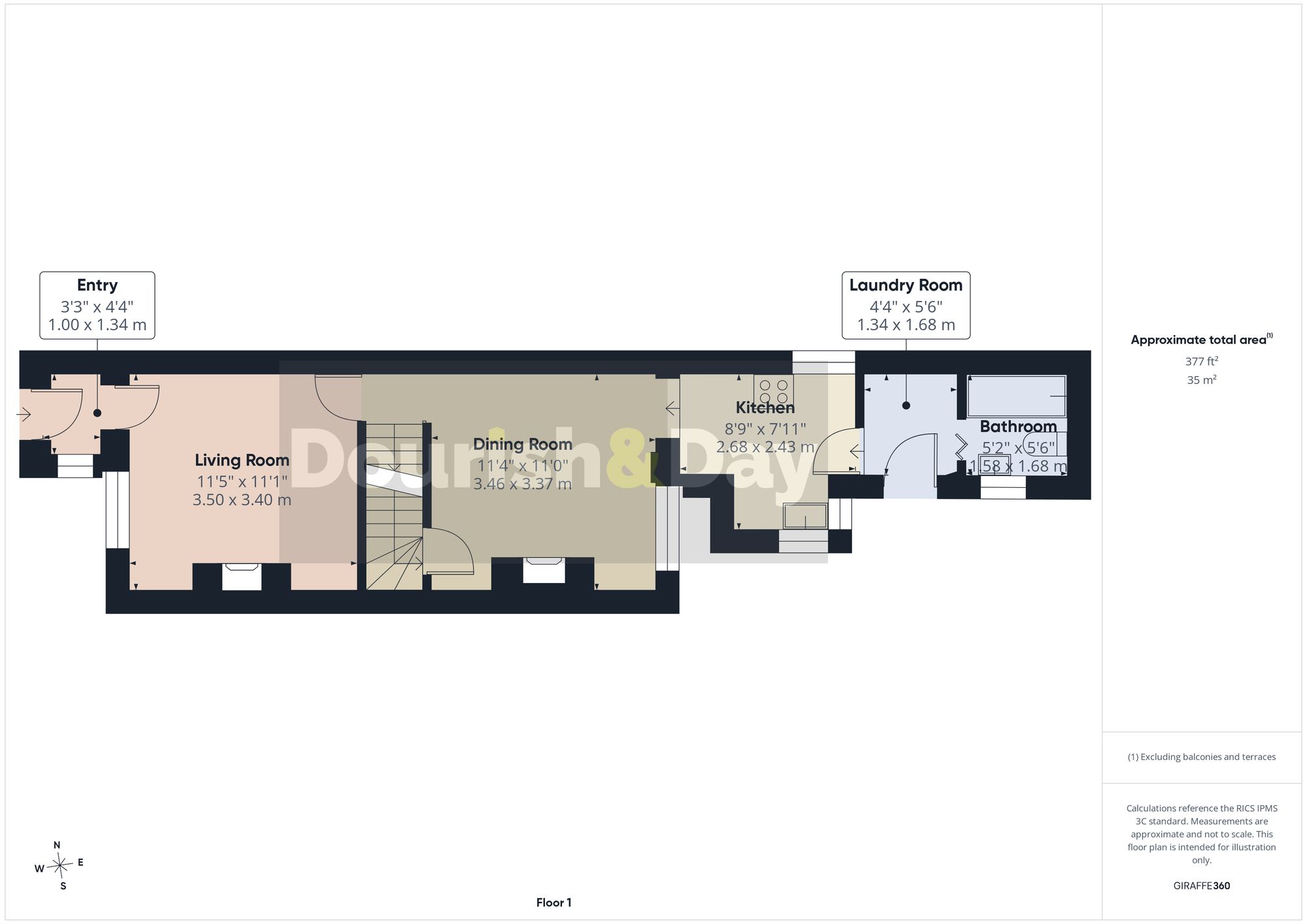 2 bed mid-terraced house to rent in Orchard Street, Stafford, ST17 - Property floorplan