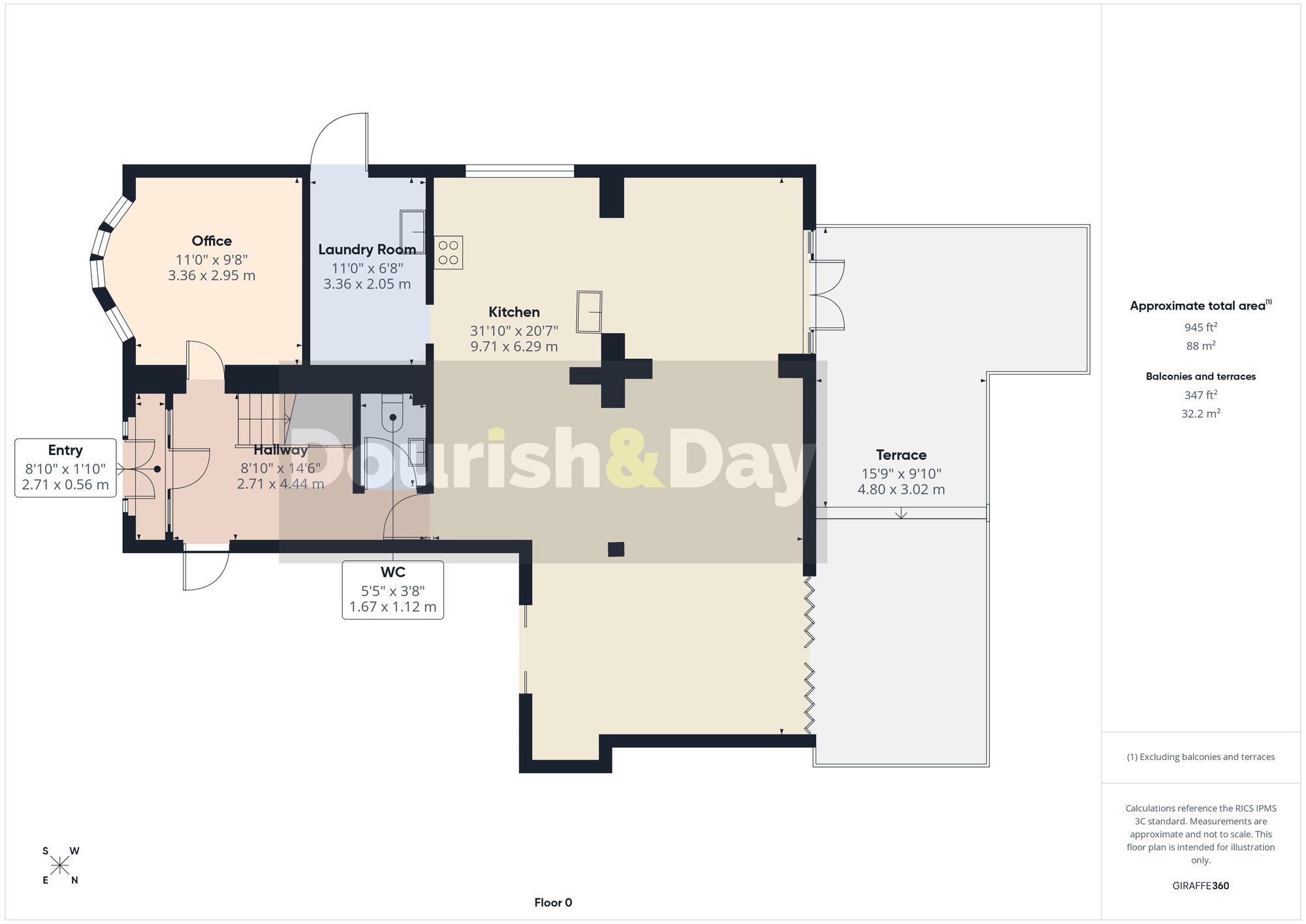 4 bed semi-detached house for sale in Stockton Lane, Stafford, ST17 - Property floorplan