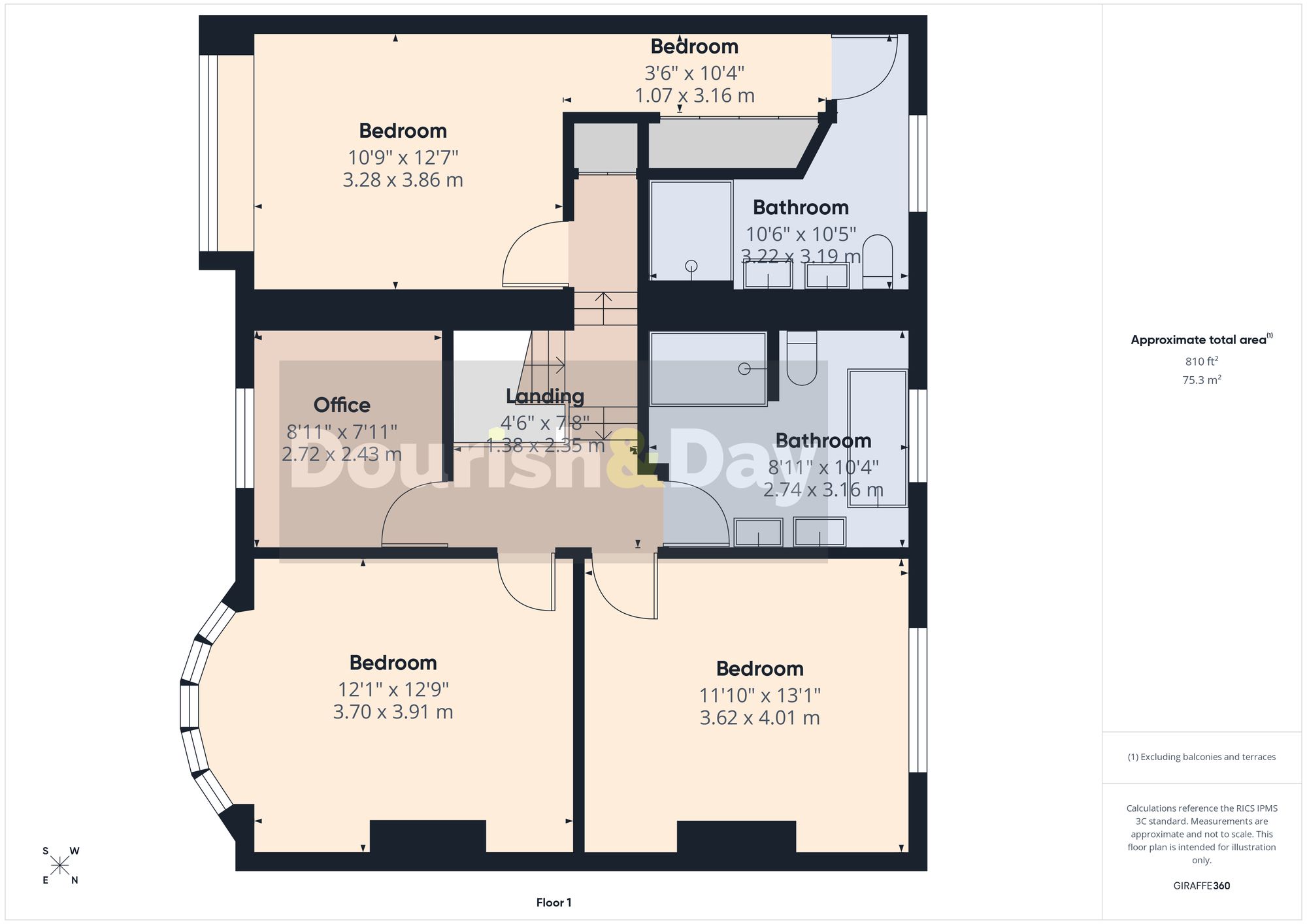 4 bed semi-detached house for sale in Stockton Lane, Stafford, ST17 - Property floorplan