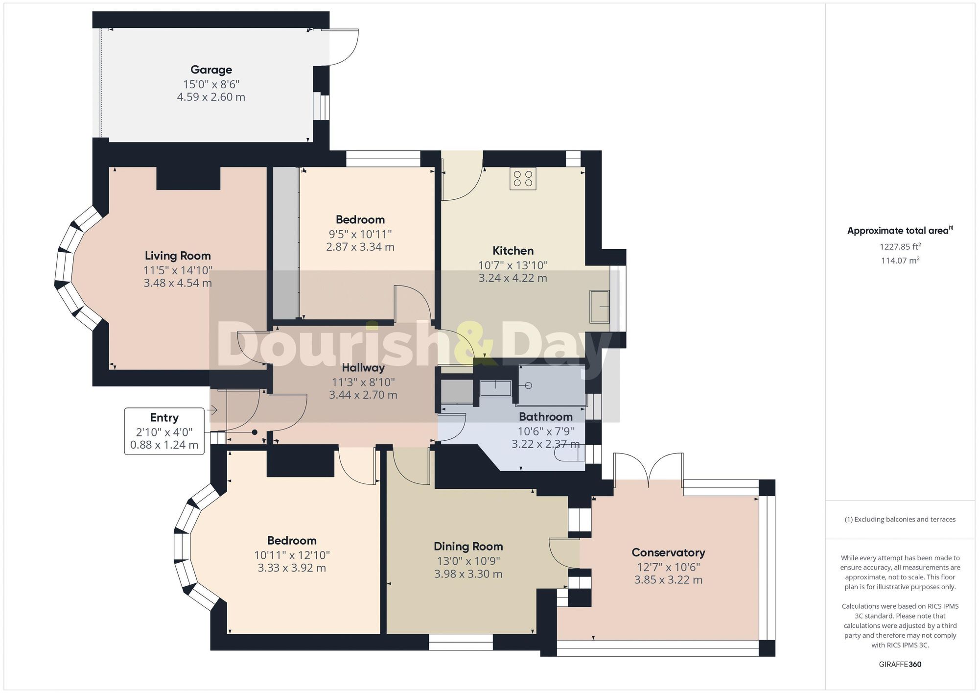 2 bed detached house for sale in Burton Manor Road, Stafford, ST17 - Property floorplan