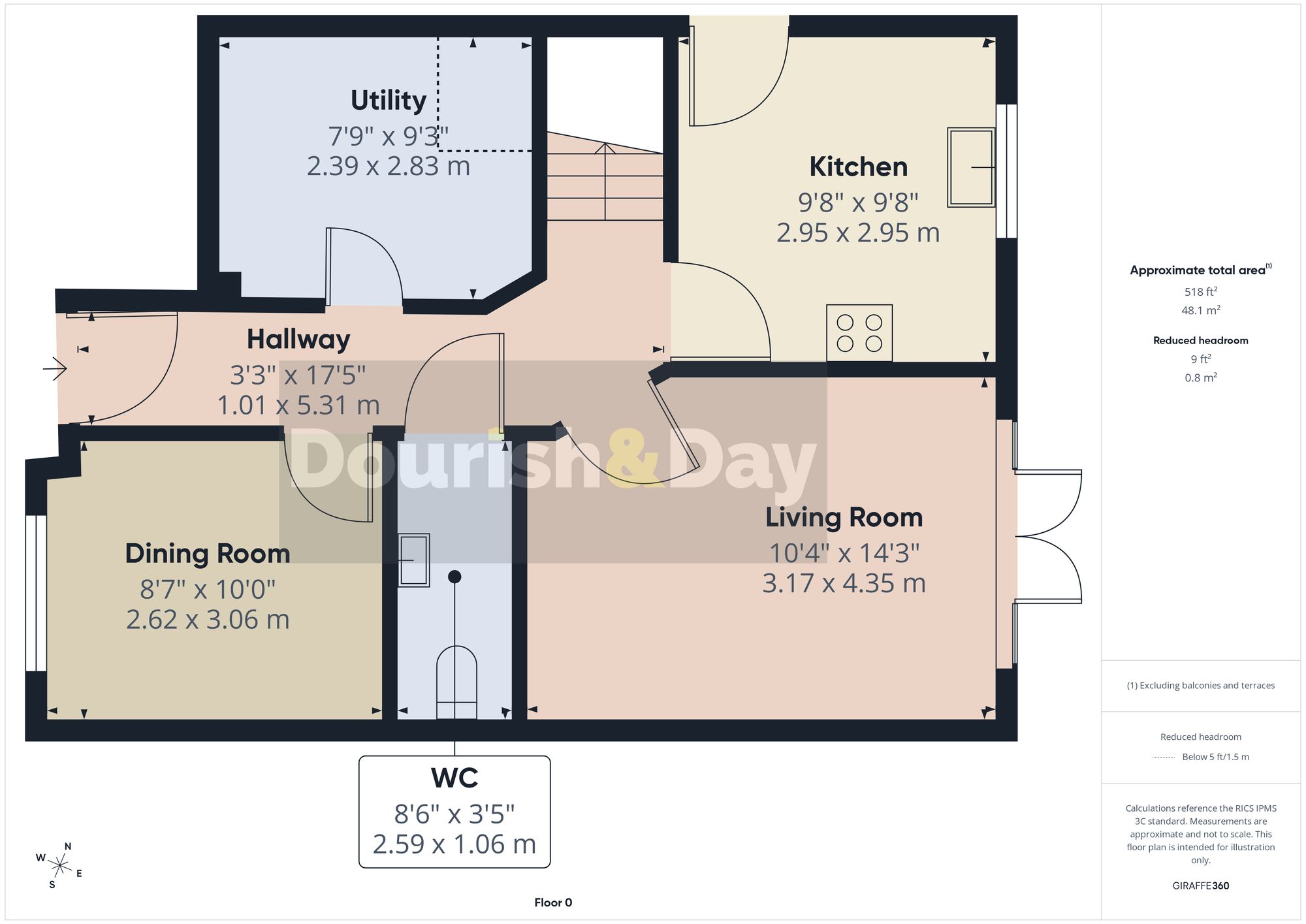 3 bed detached house for sale in Andrus Way, Stafford, ST16 - Property floorplan